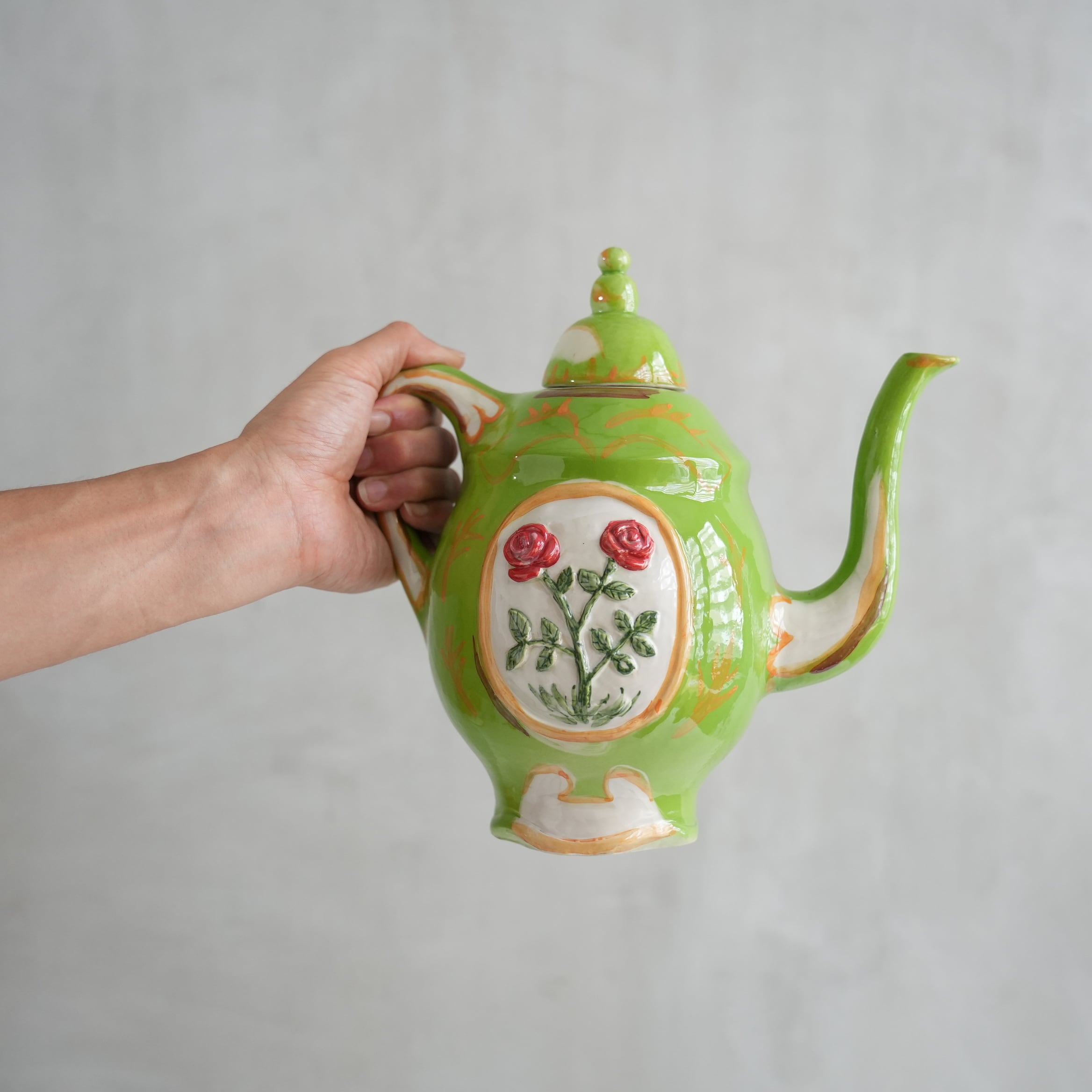 Rose Tea Pot Vase