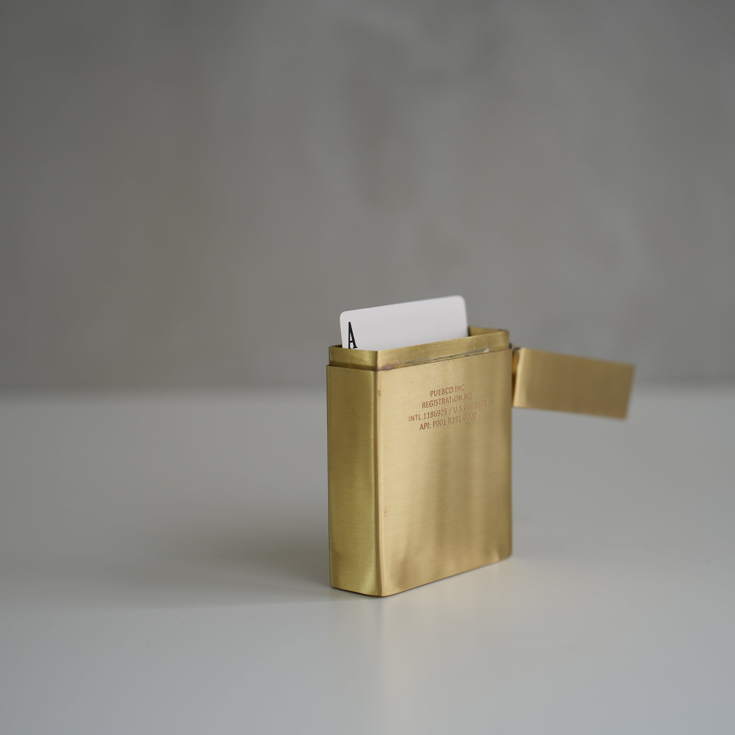 BRASS PLAYING CARD CASE