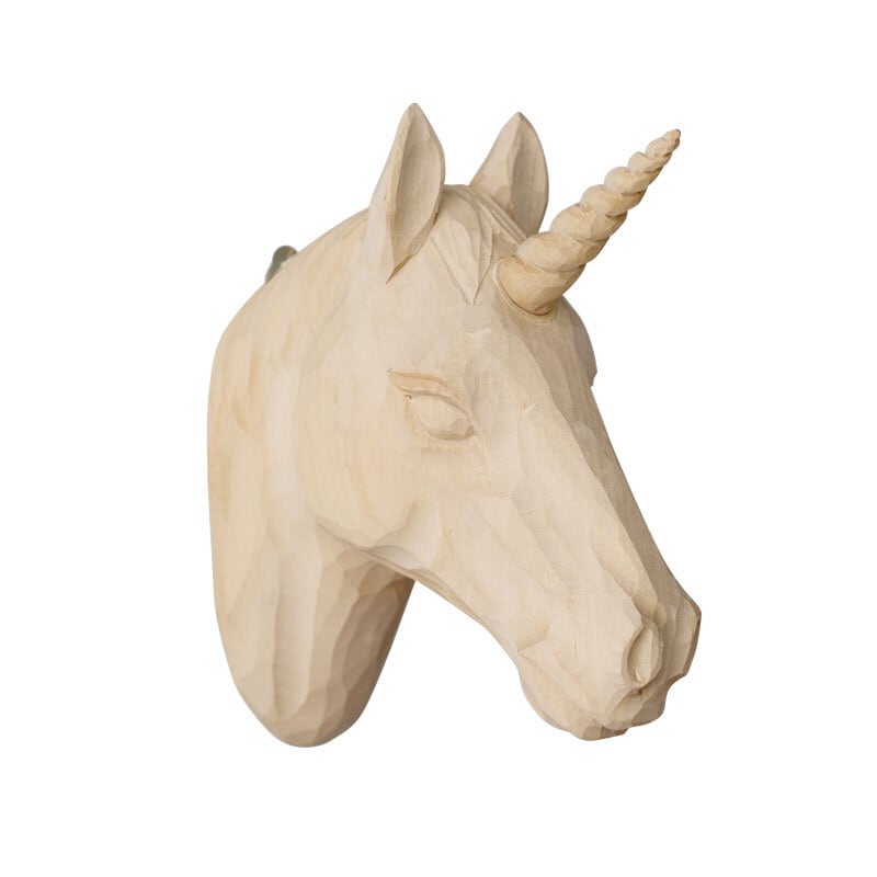 Wood Animal Head / Unicorn