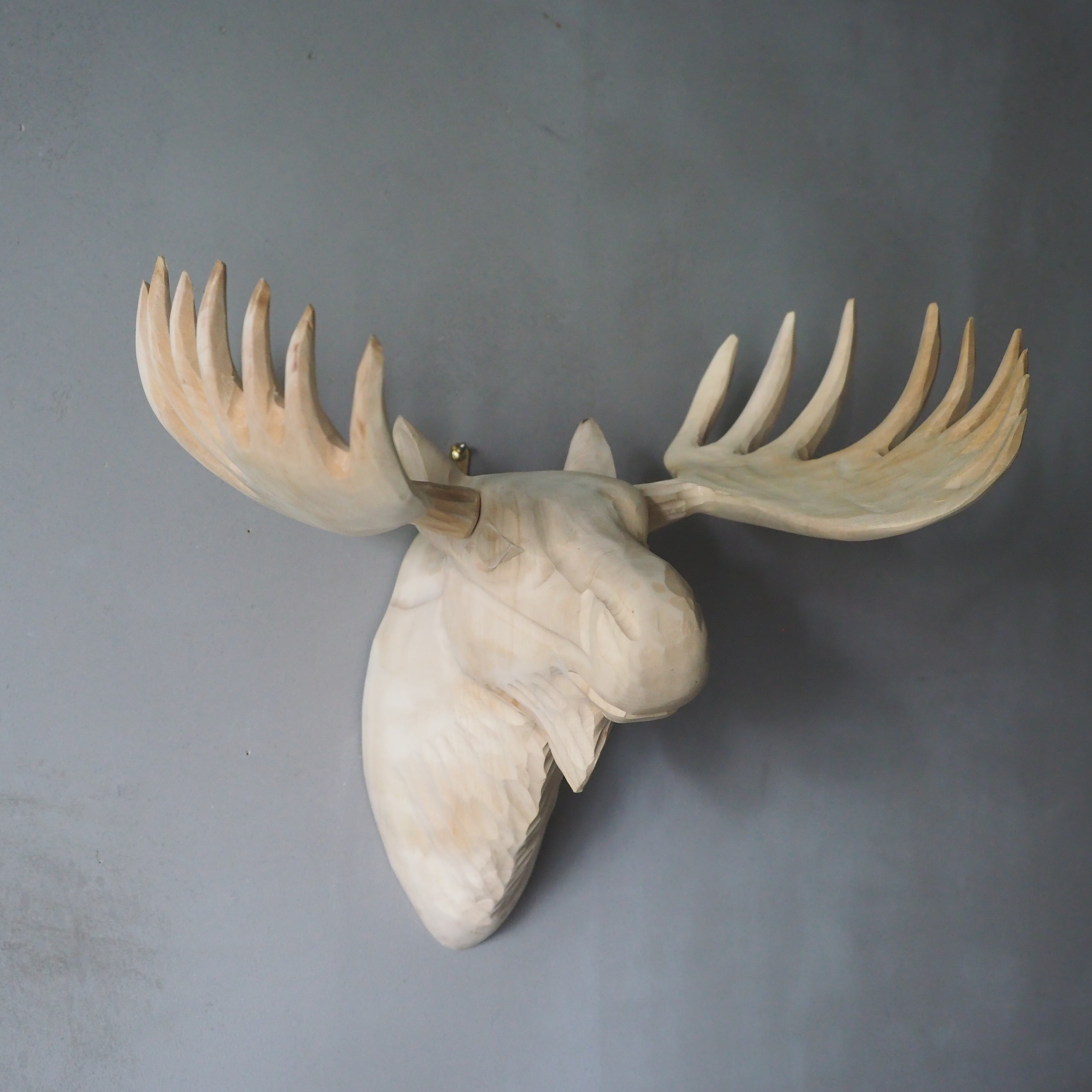 Wood Animal Head / Moose