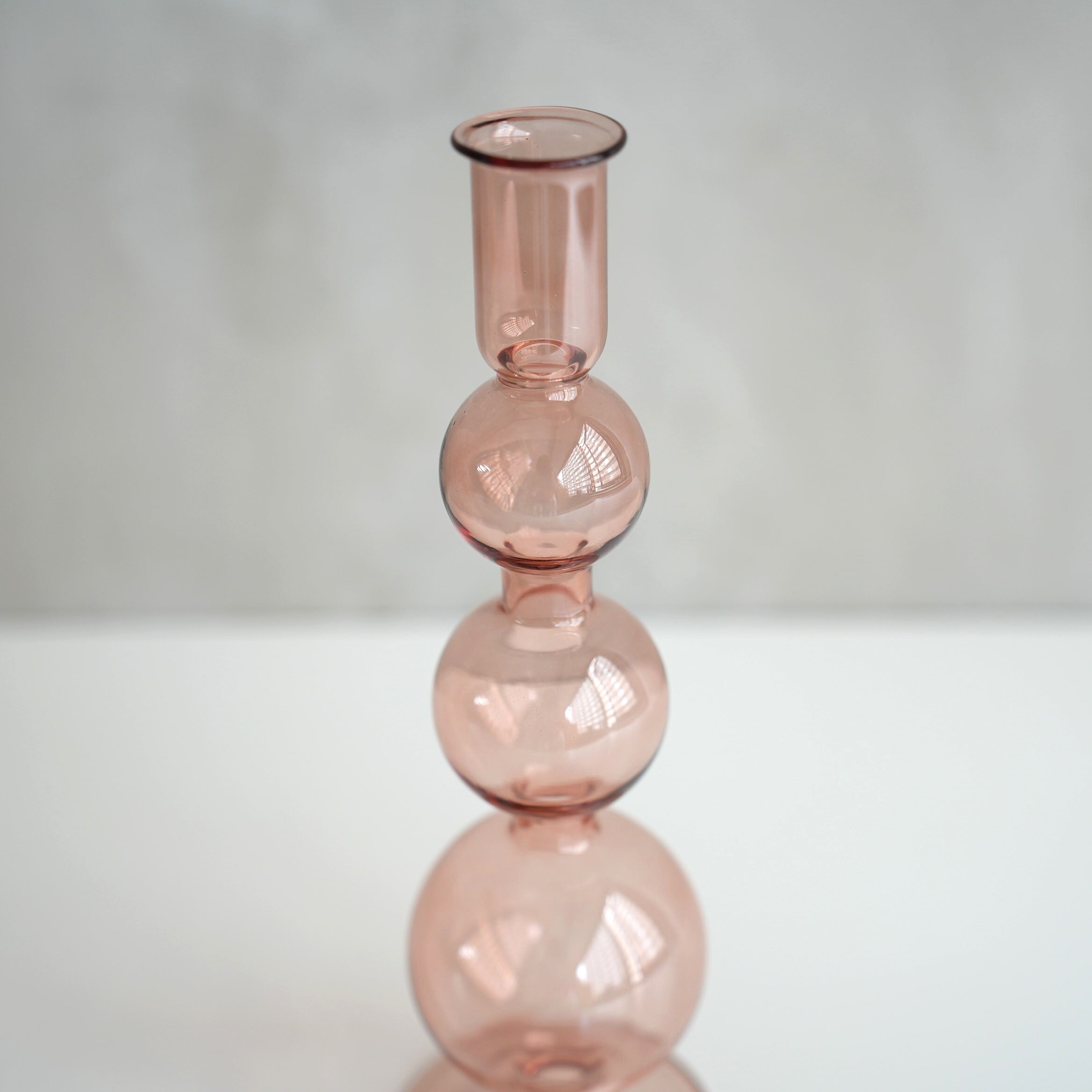 Lisa Glass Vase　Pink