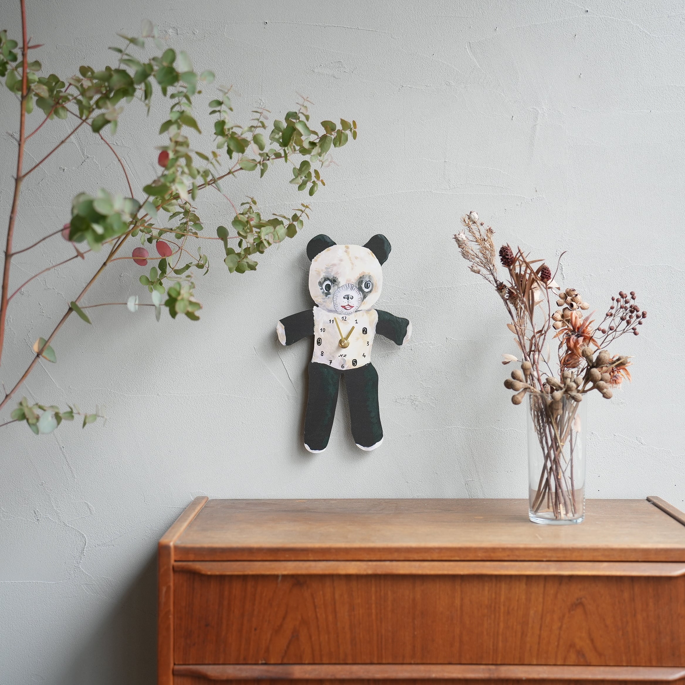 Nathalie Lete Diecut Clock　Panda