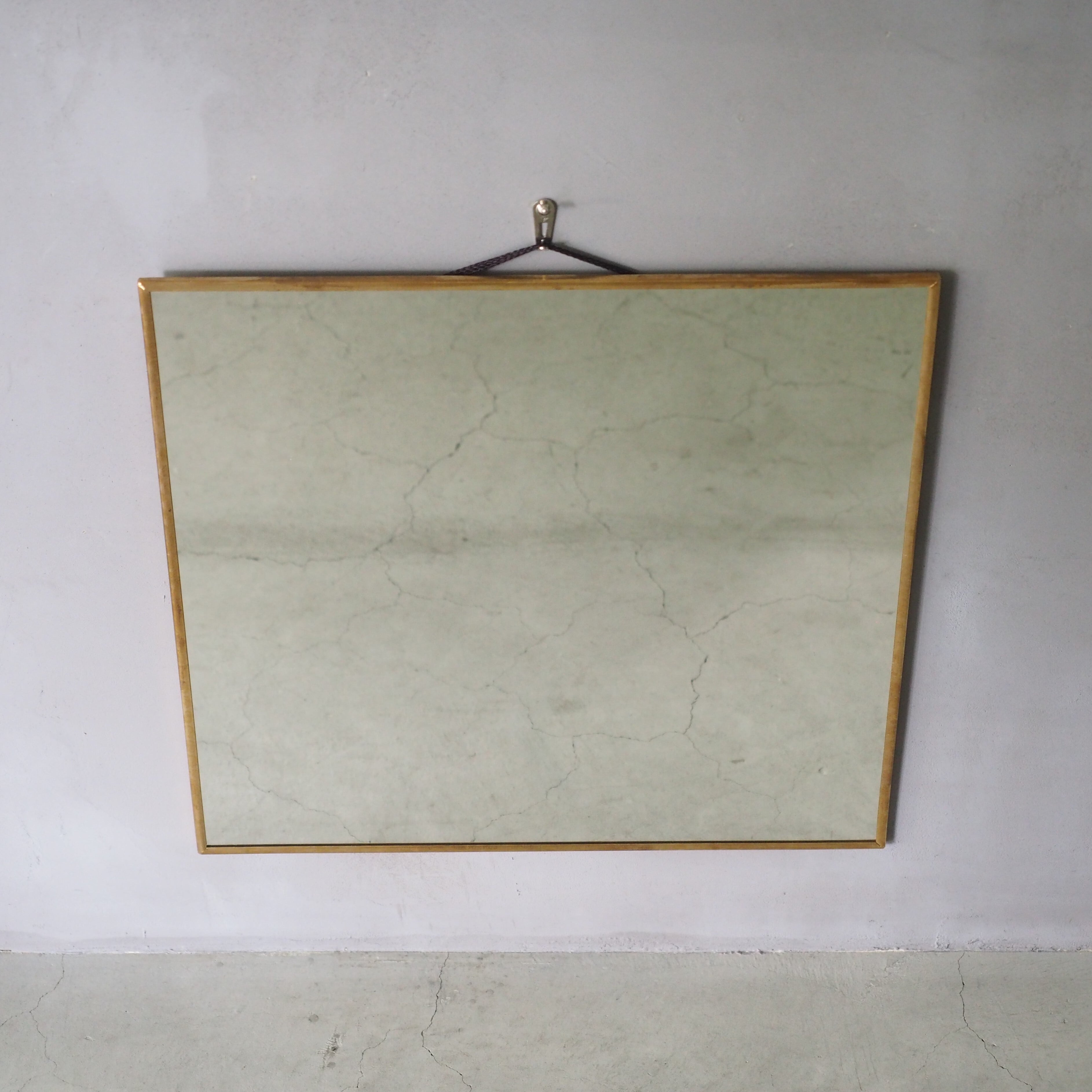 Odier Brass Mirror Square