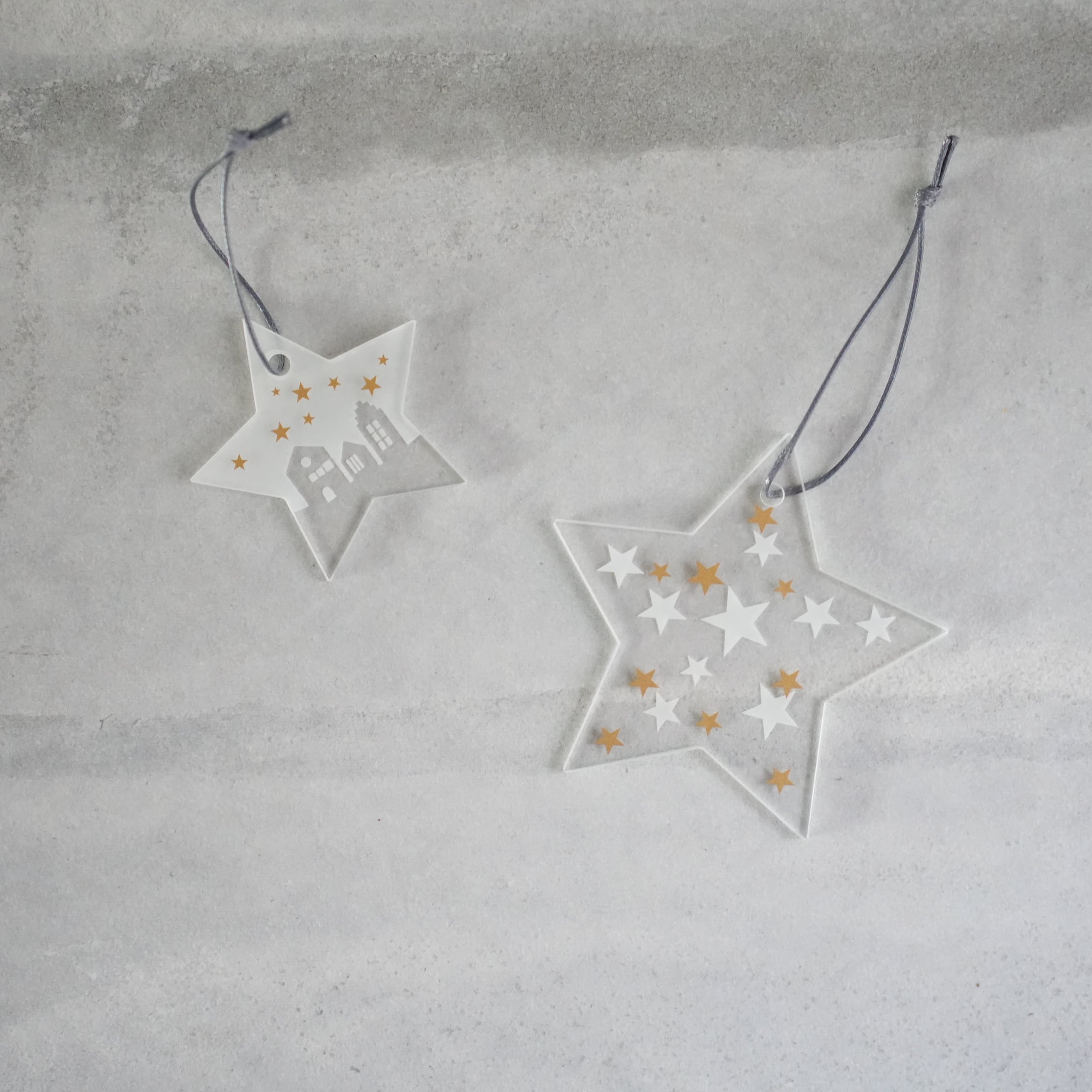 Glass Star Ornament S