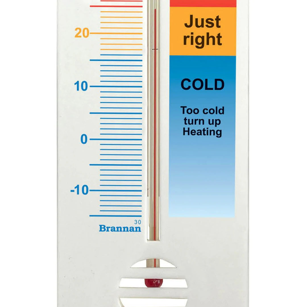 Plastic Wall Thermometer 255mm Comfort