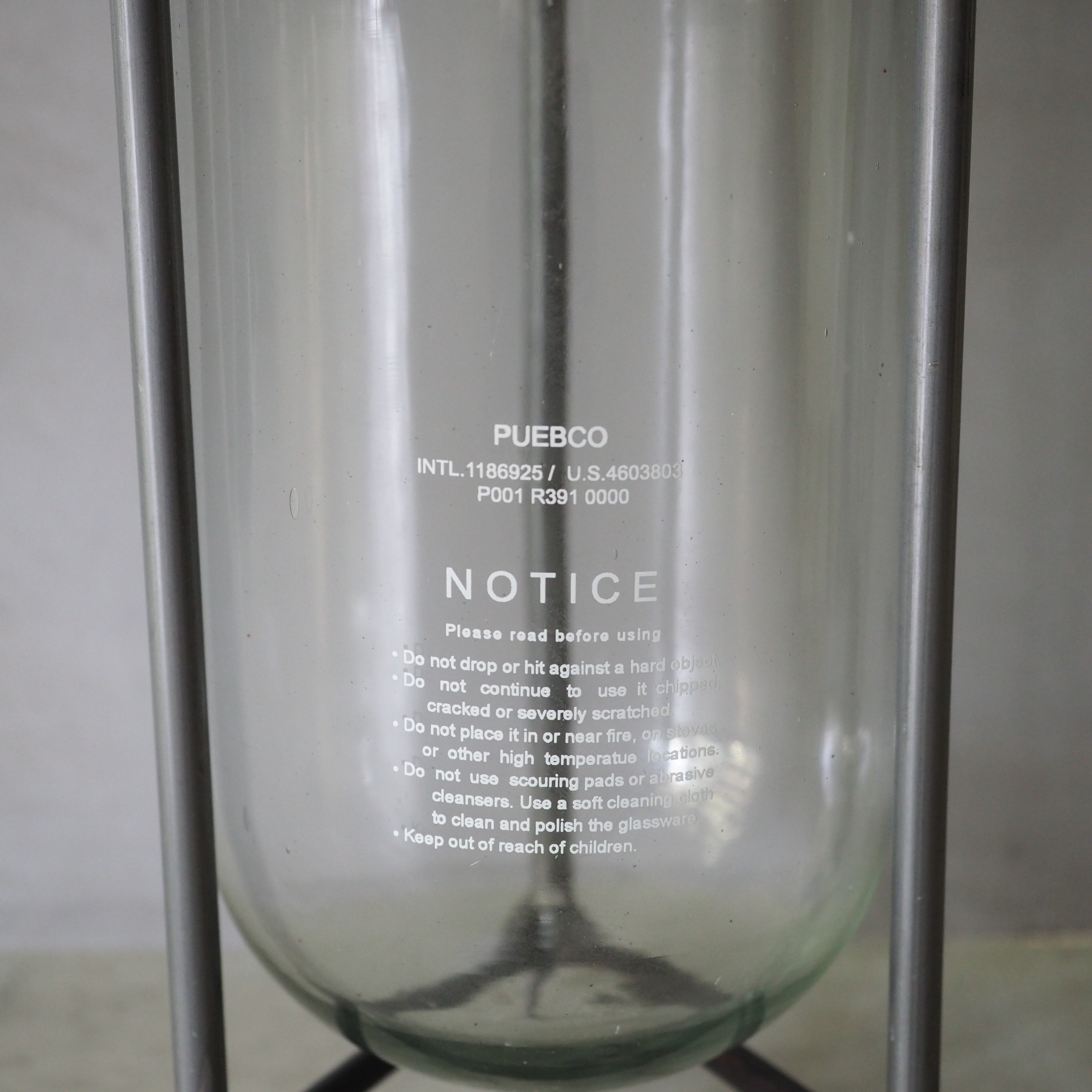 GLASS TUBE WITH STAND