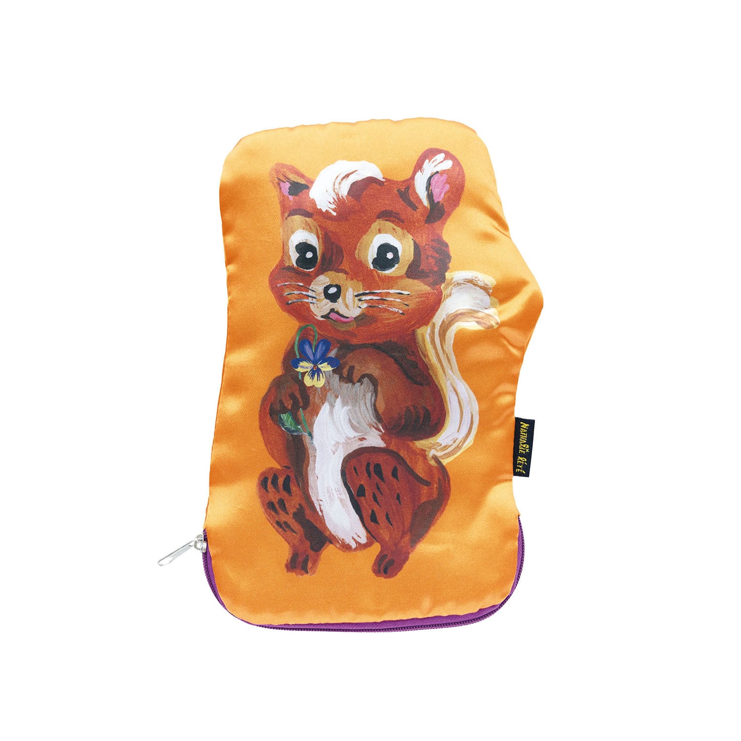 Nathalie Lete Satin Pouch Squirrel