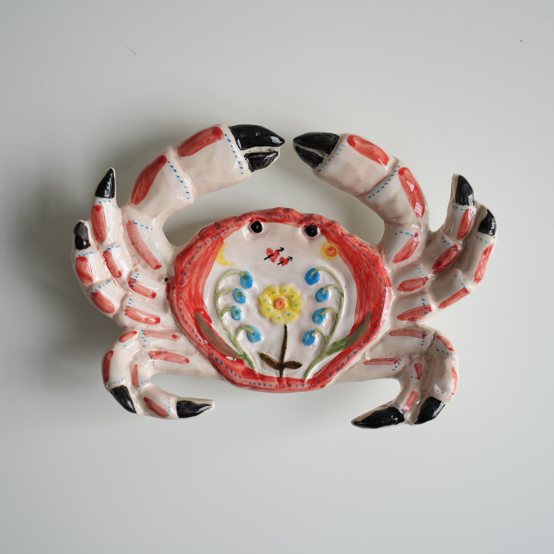 Peach Crab Trinket Plate  Nathalie Lete