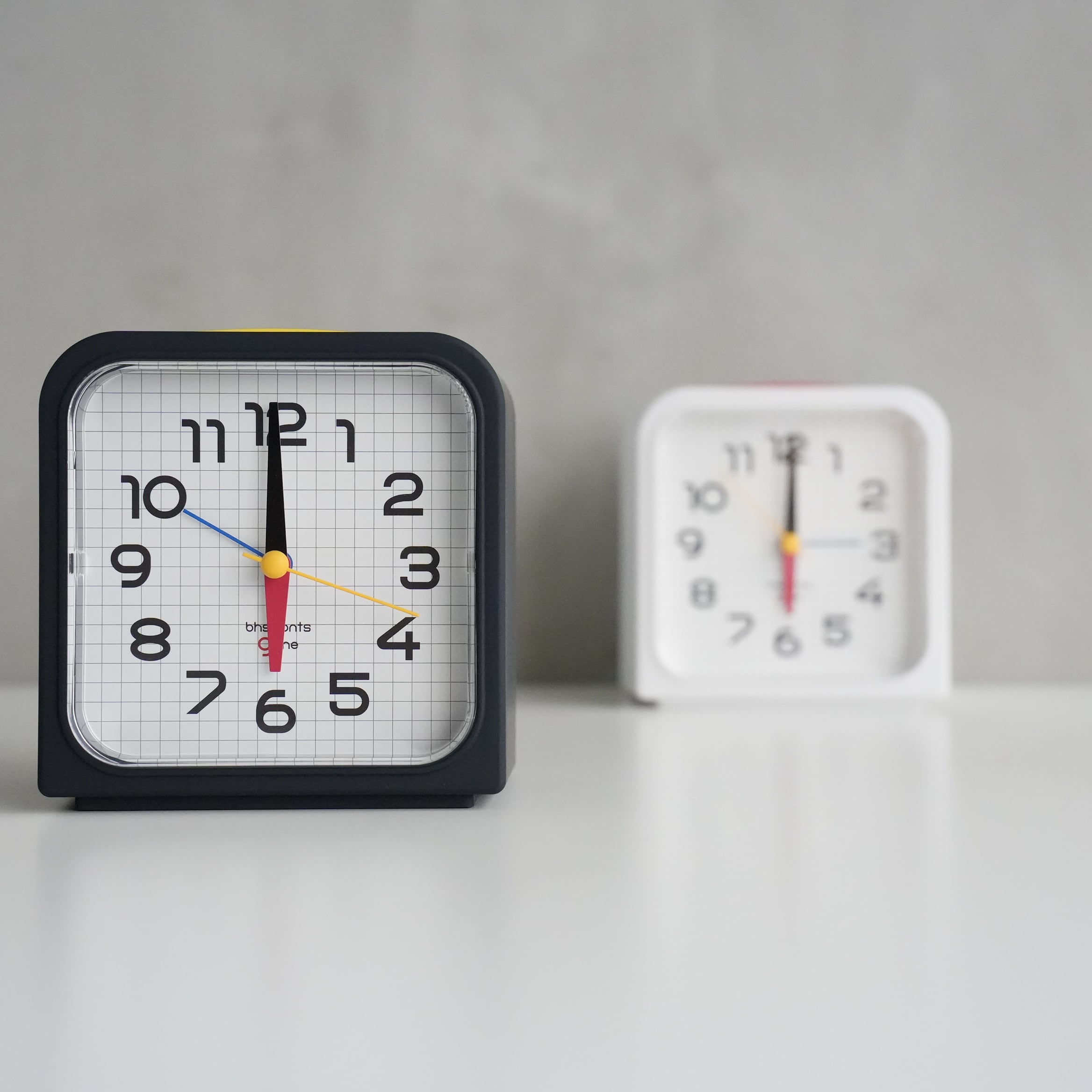 Bauhaus Font Alarm Clock GENE