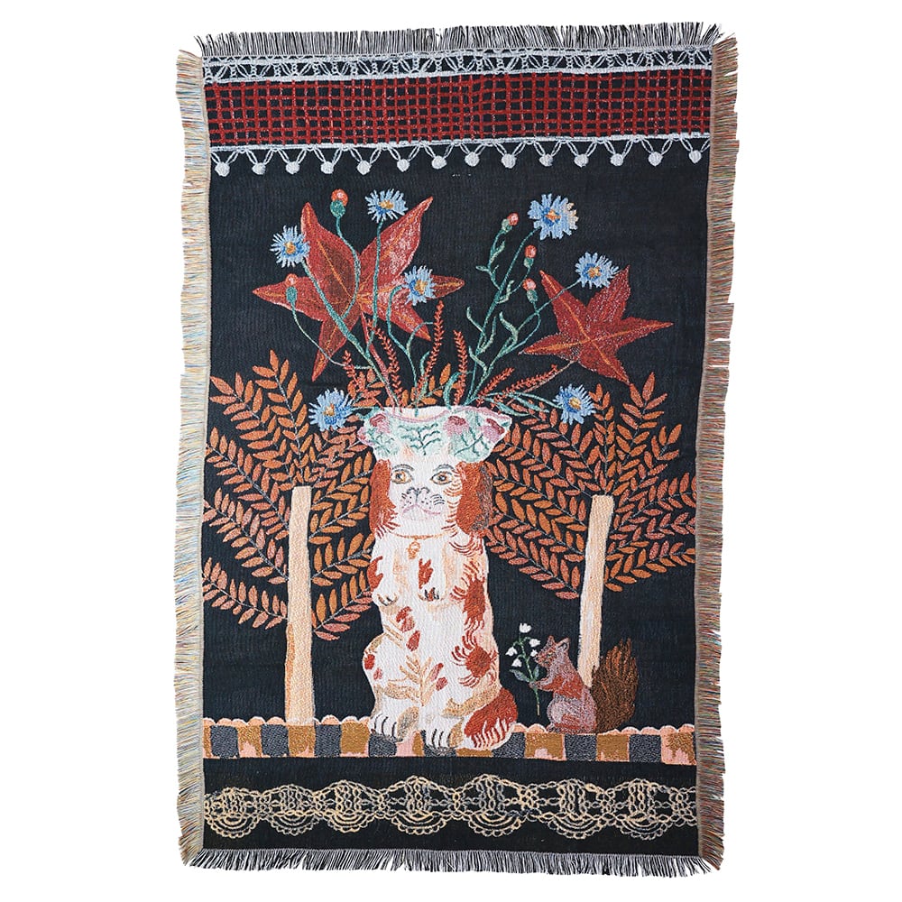 Nathalie Lete Tapestry Rug　Dog