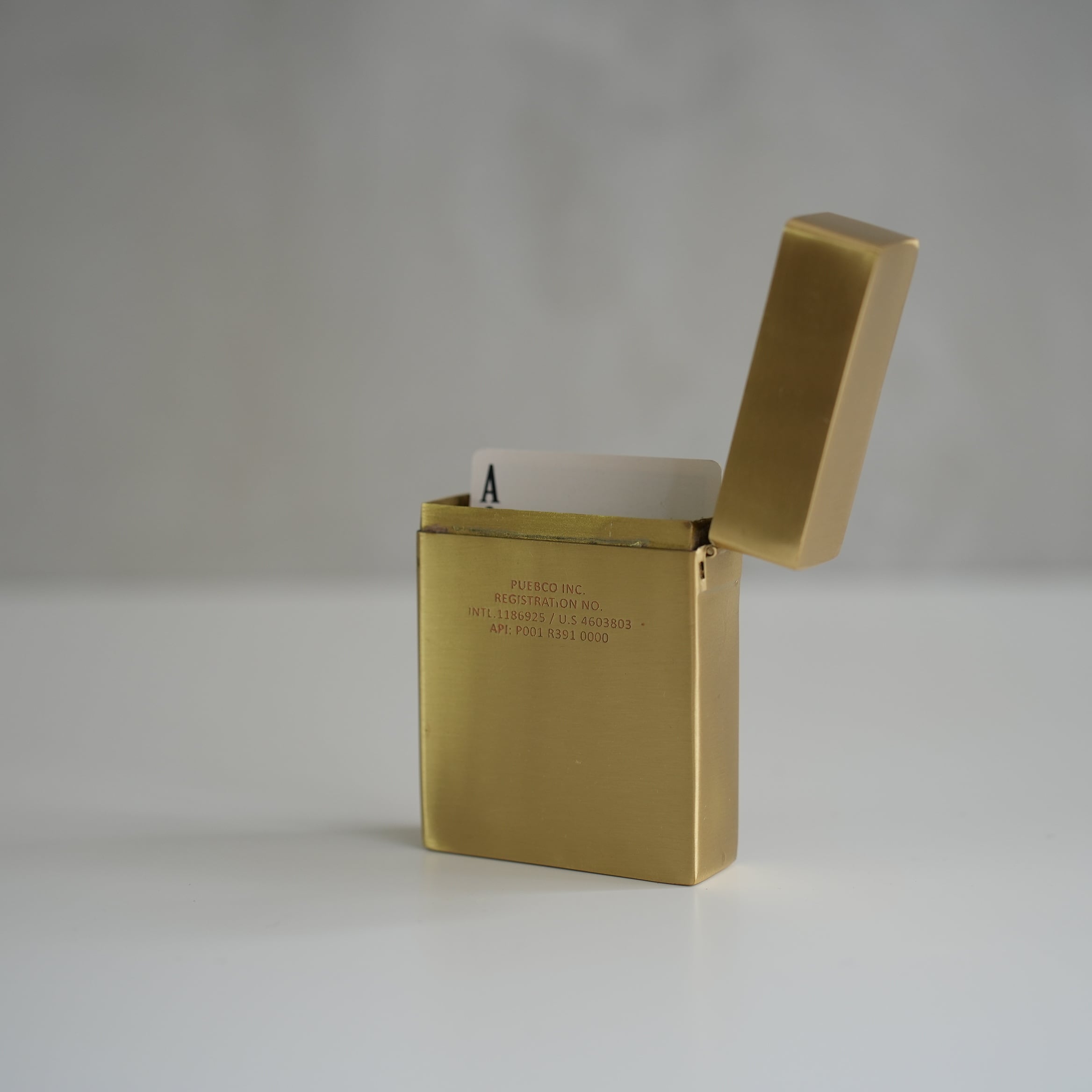 BRASS PLAYING CARD CASE