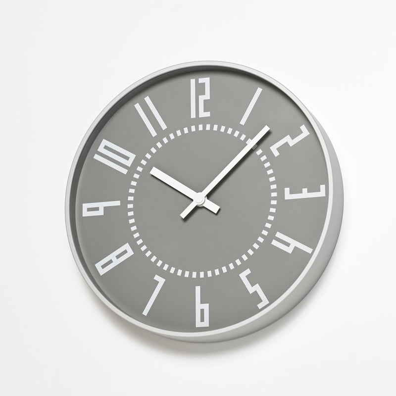 eki wall clock gray