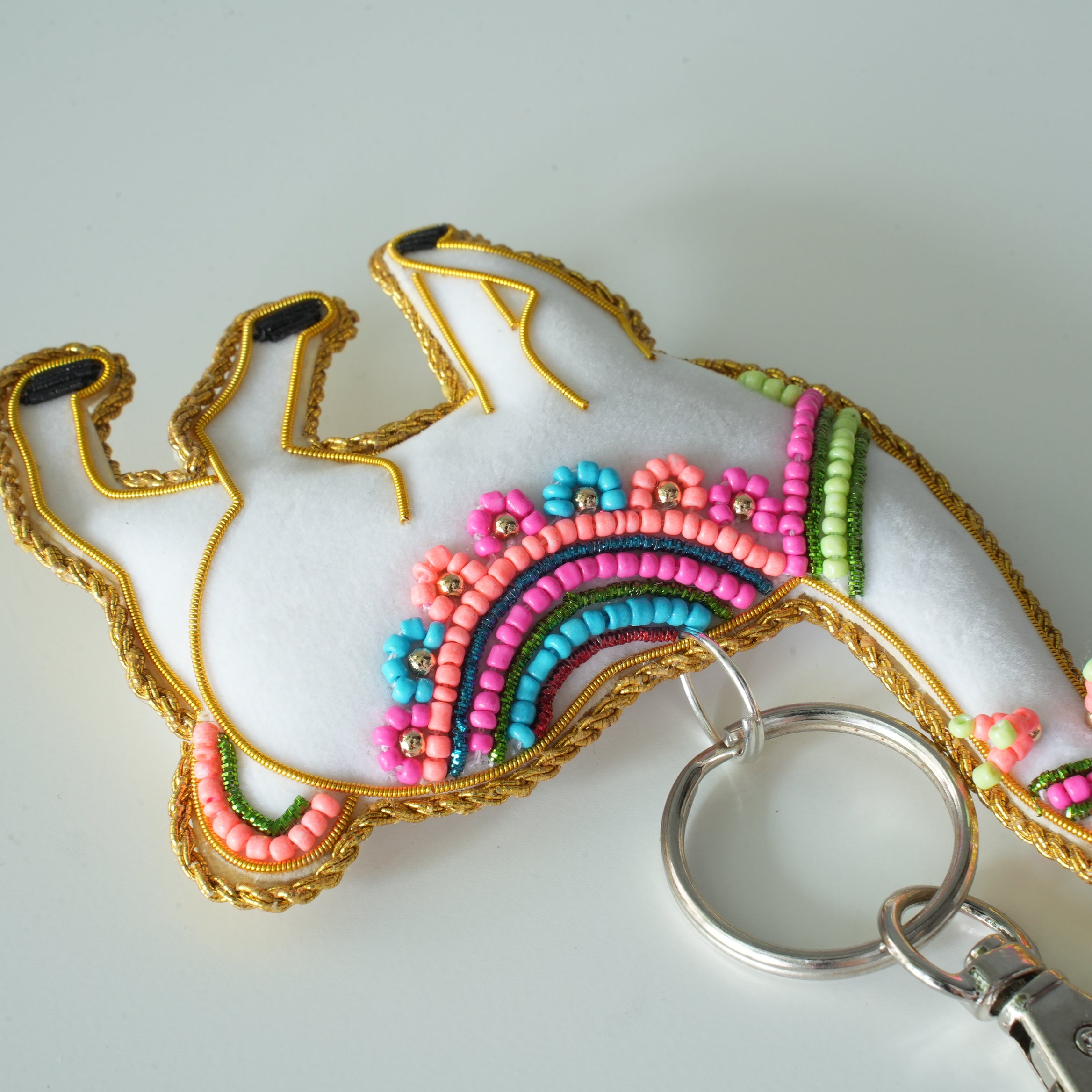 Beads Embroidery Keyholder