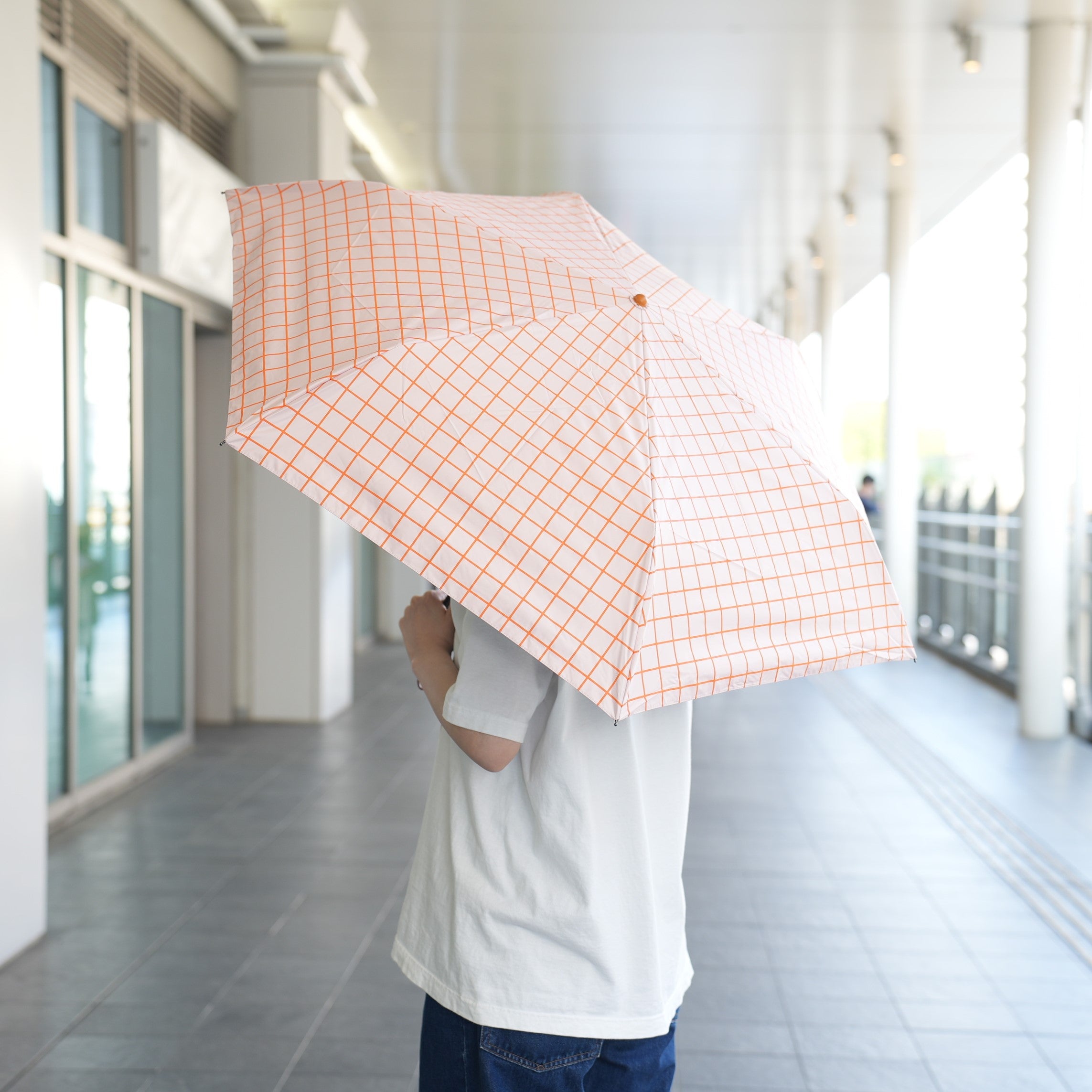 Sunshade Folding Umbrella  GRID　PK/OR