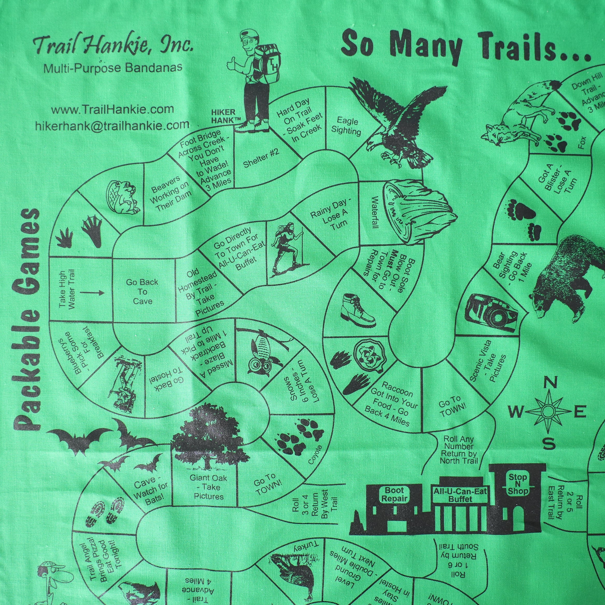 TRAIL HANKIE BANDANA　SO MANY TRAILS...
