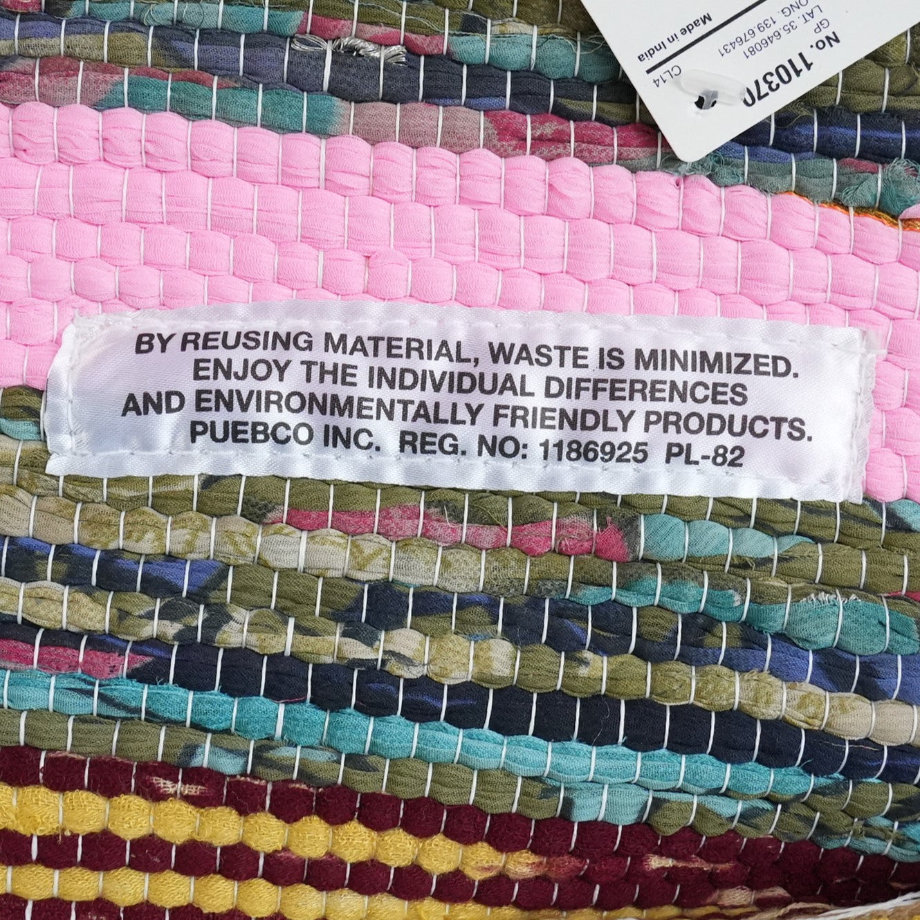 SCRAP FABRIC RUG E