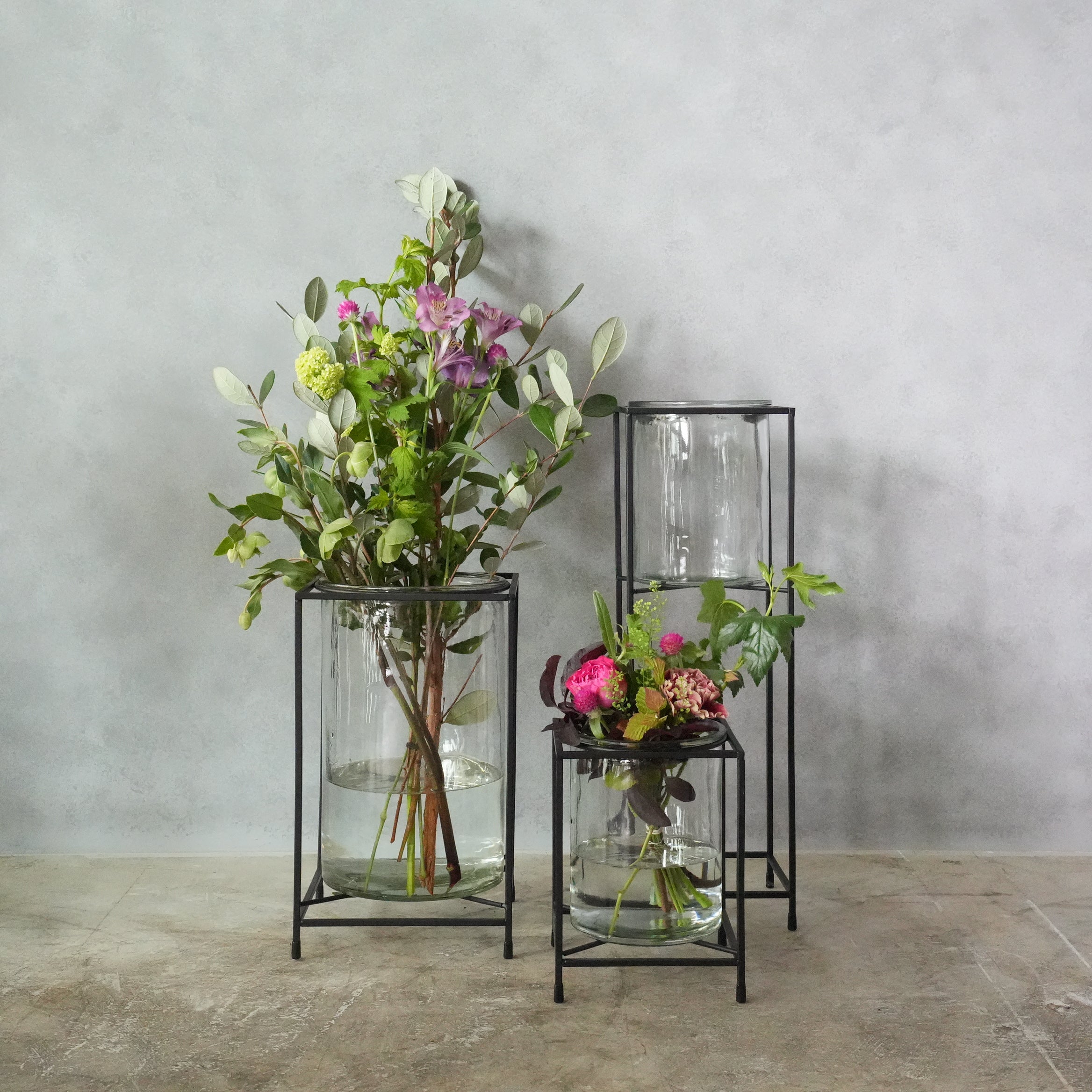 Iron Stand Flower Vase