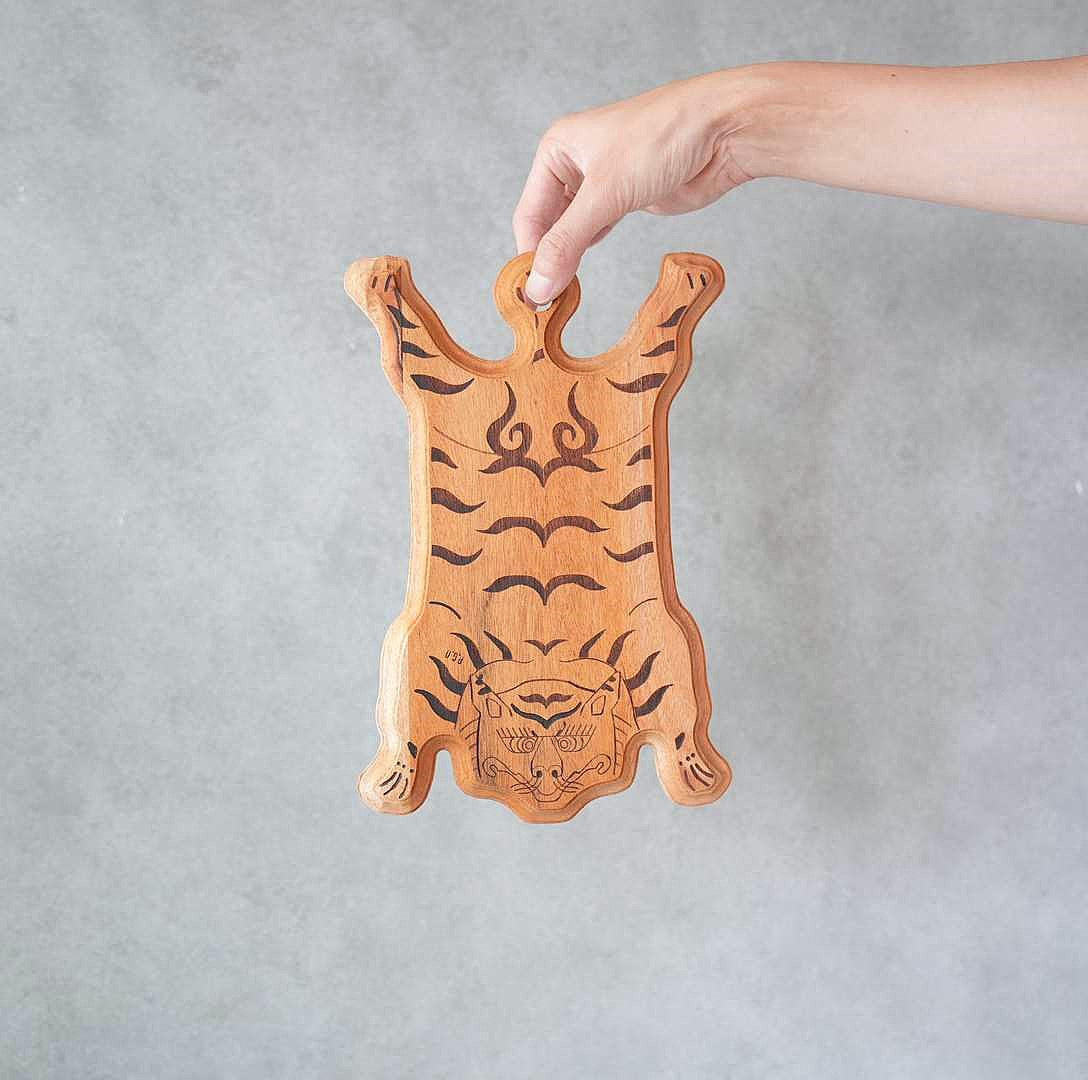 TIBETAN TIGER SERVING BOARD