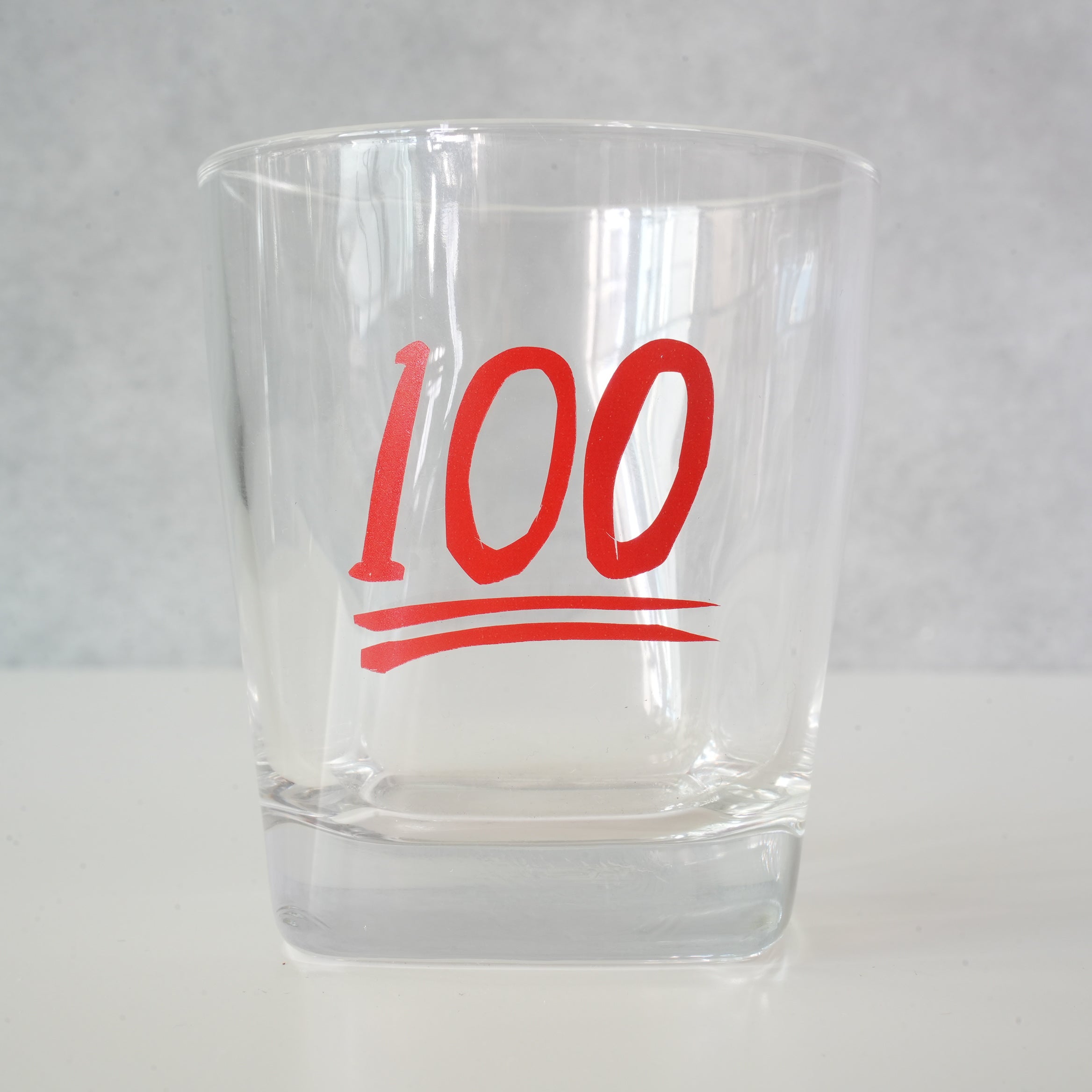 うそみたいなコップ　100点ロックグラス