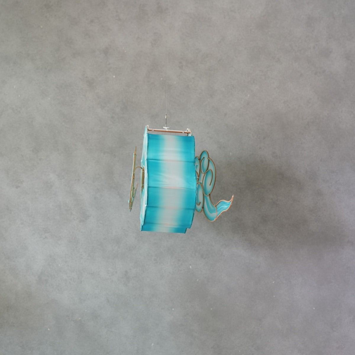 Bamboo Cloud Lantern　Blue