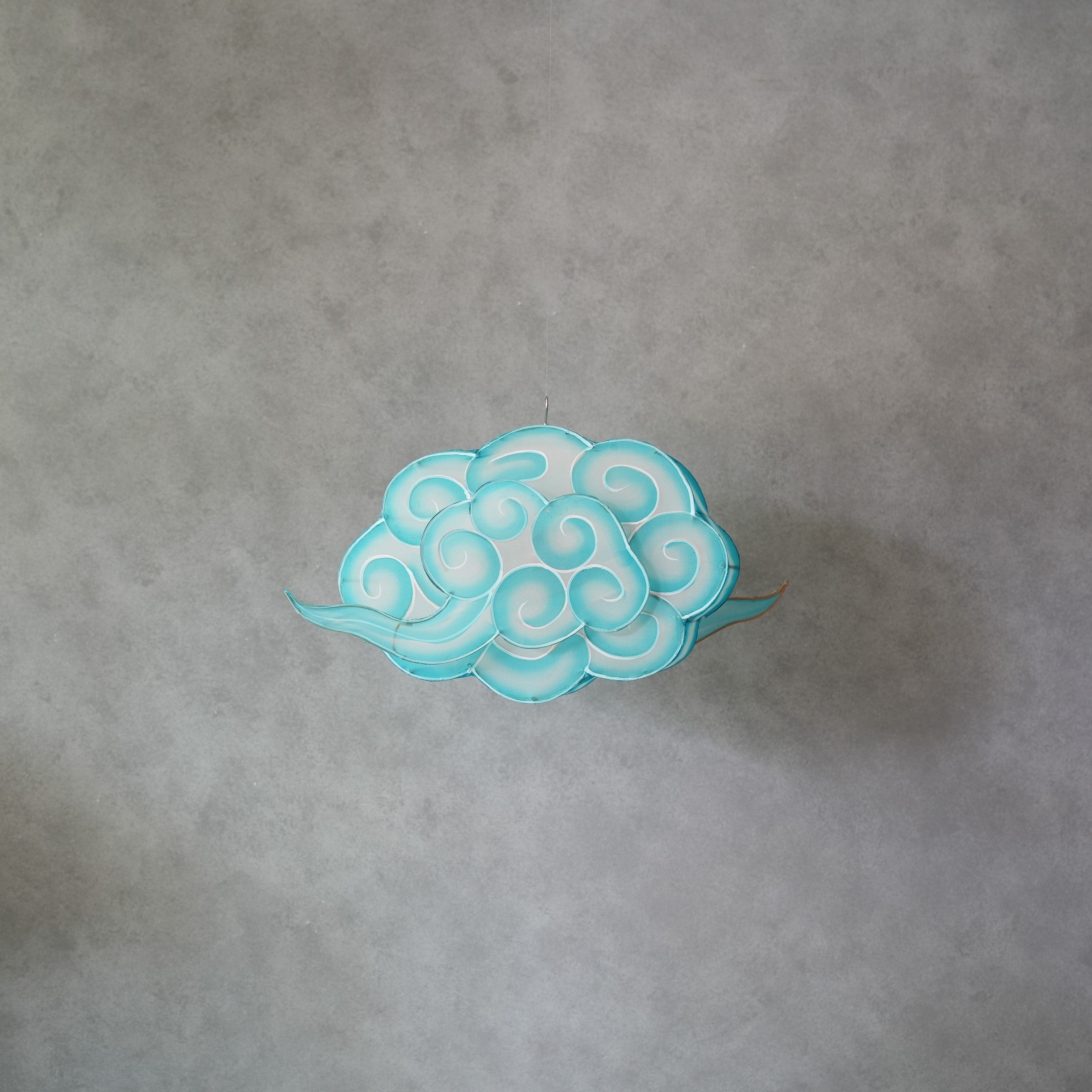 Bamboo Cloud Lantern　Blue