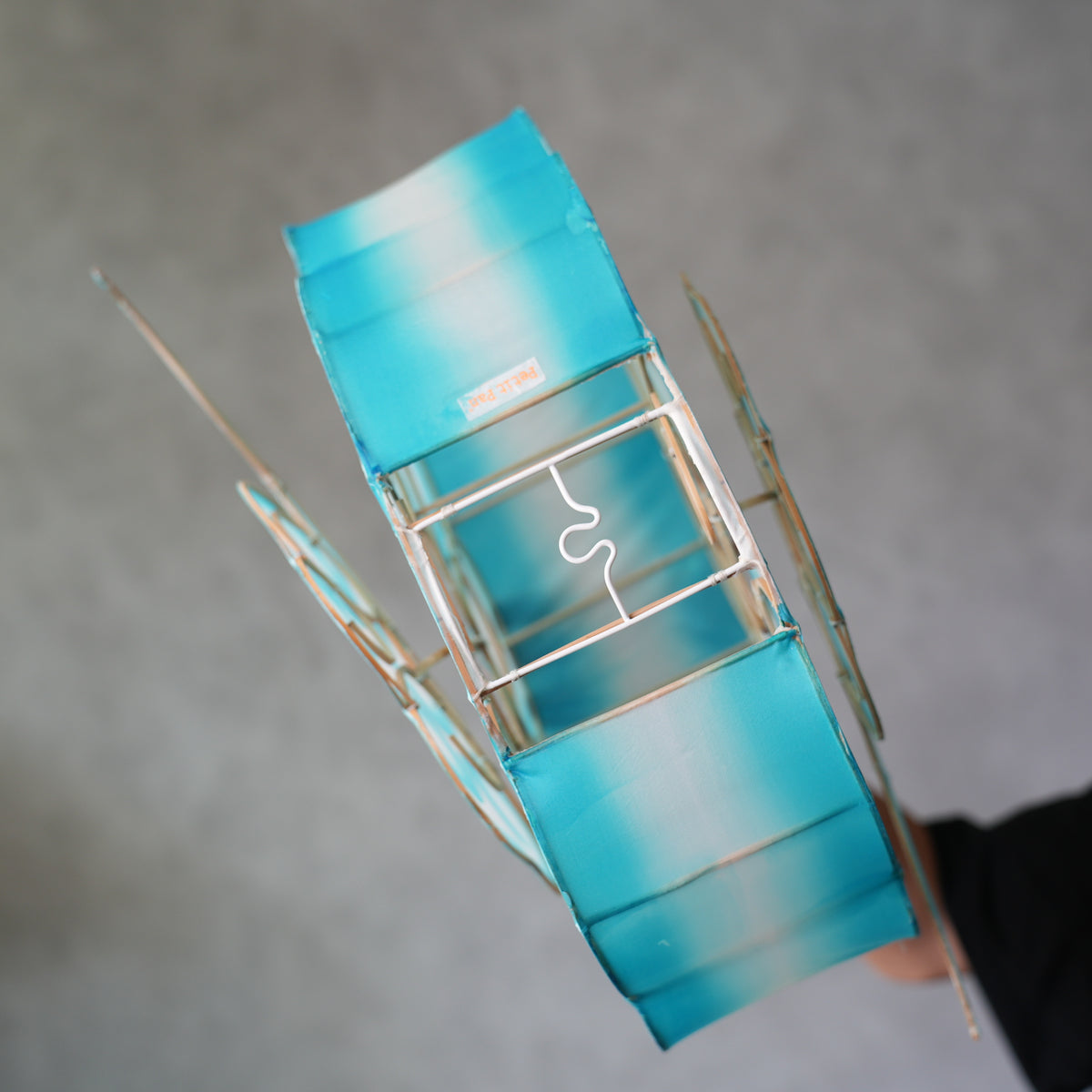 Bamboo Cloud Lantern　Blue