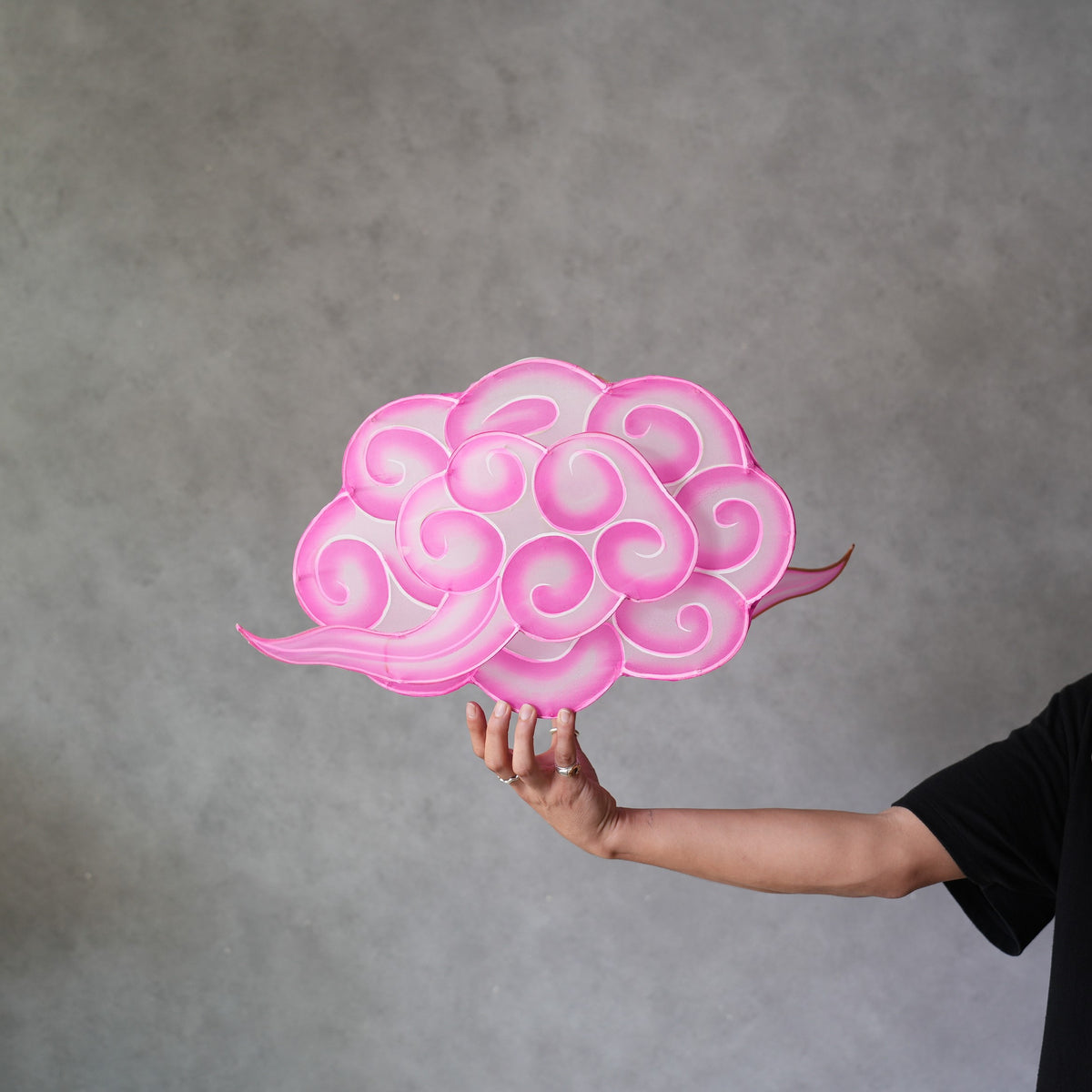 Bamboo Cloud Lantern　Pink