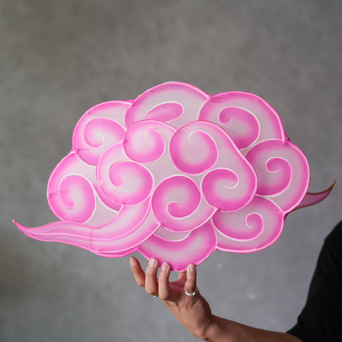 Bamboo Cloud Lantern　Pink