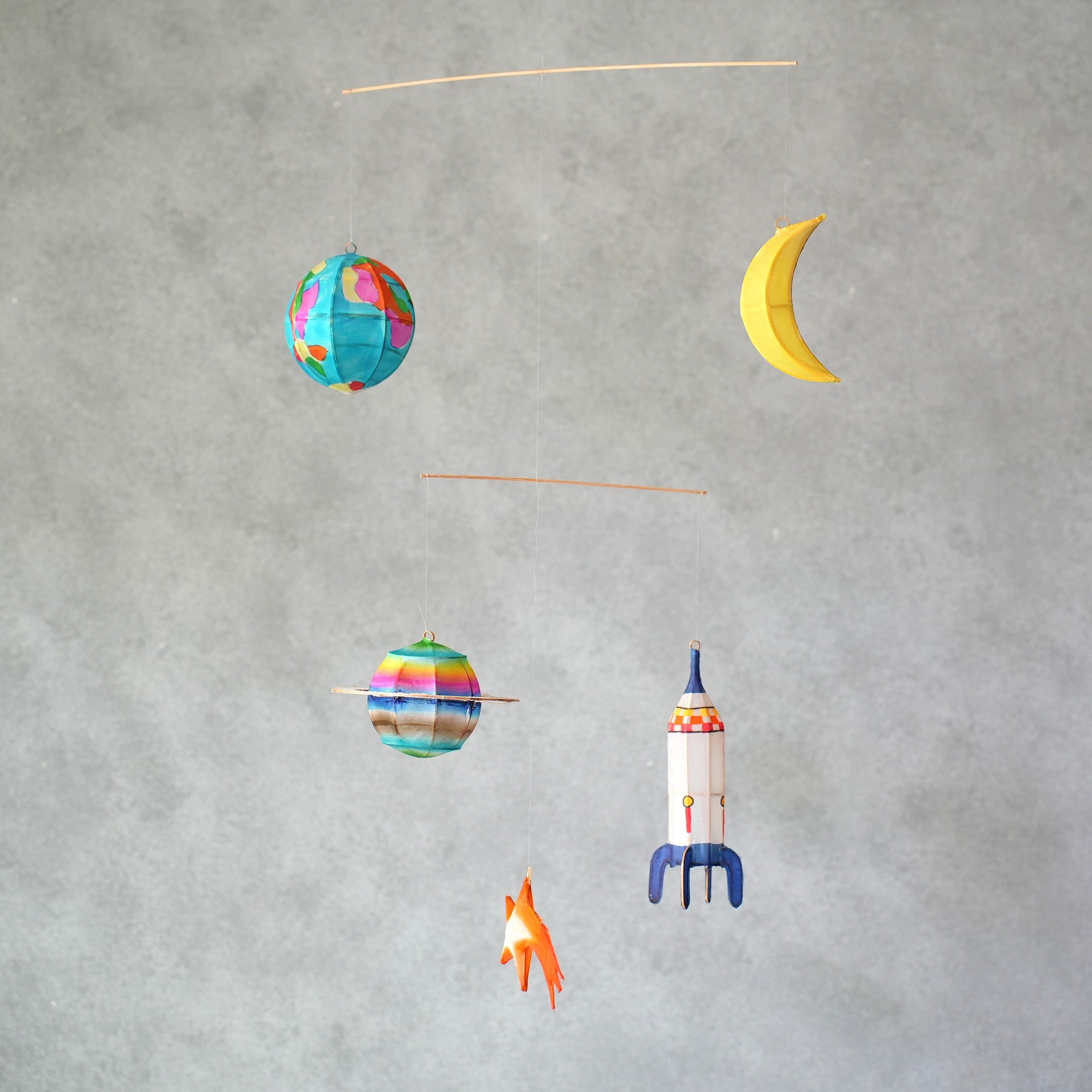 Bamboo Planets Mobile