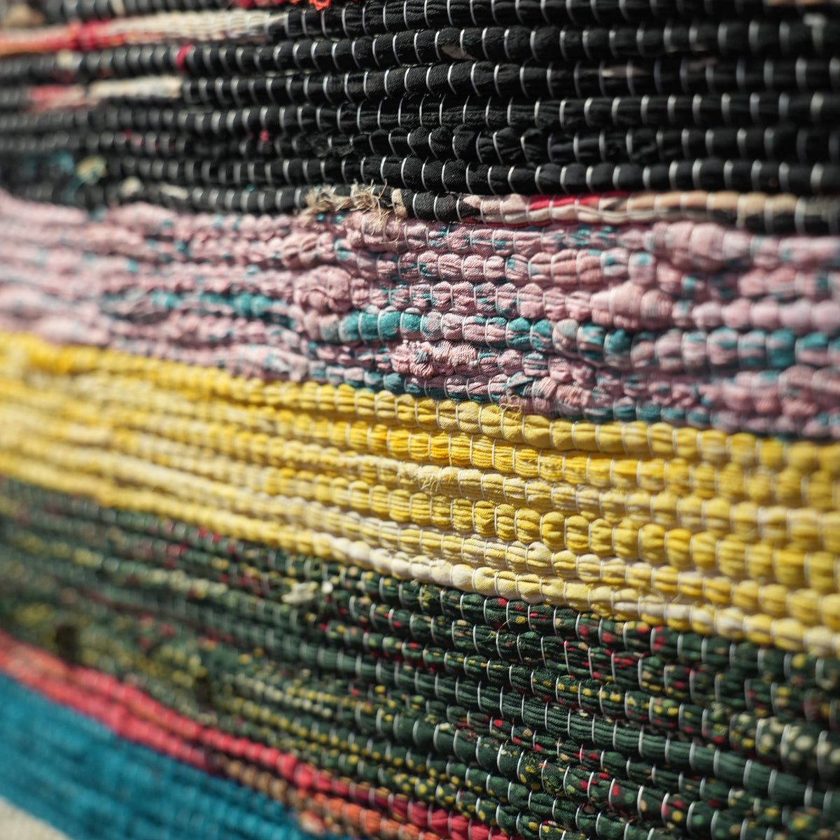 SCRAP FABRIC RUG D