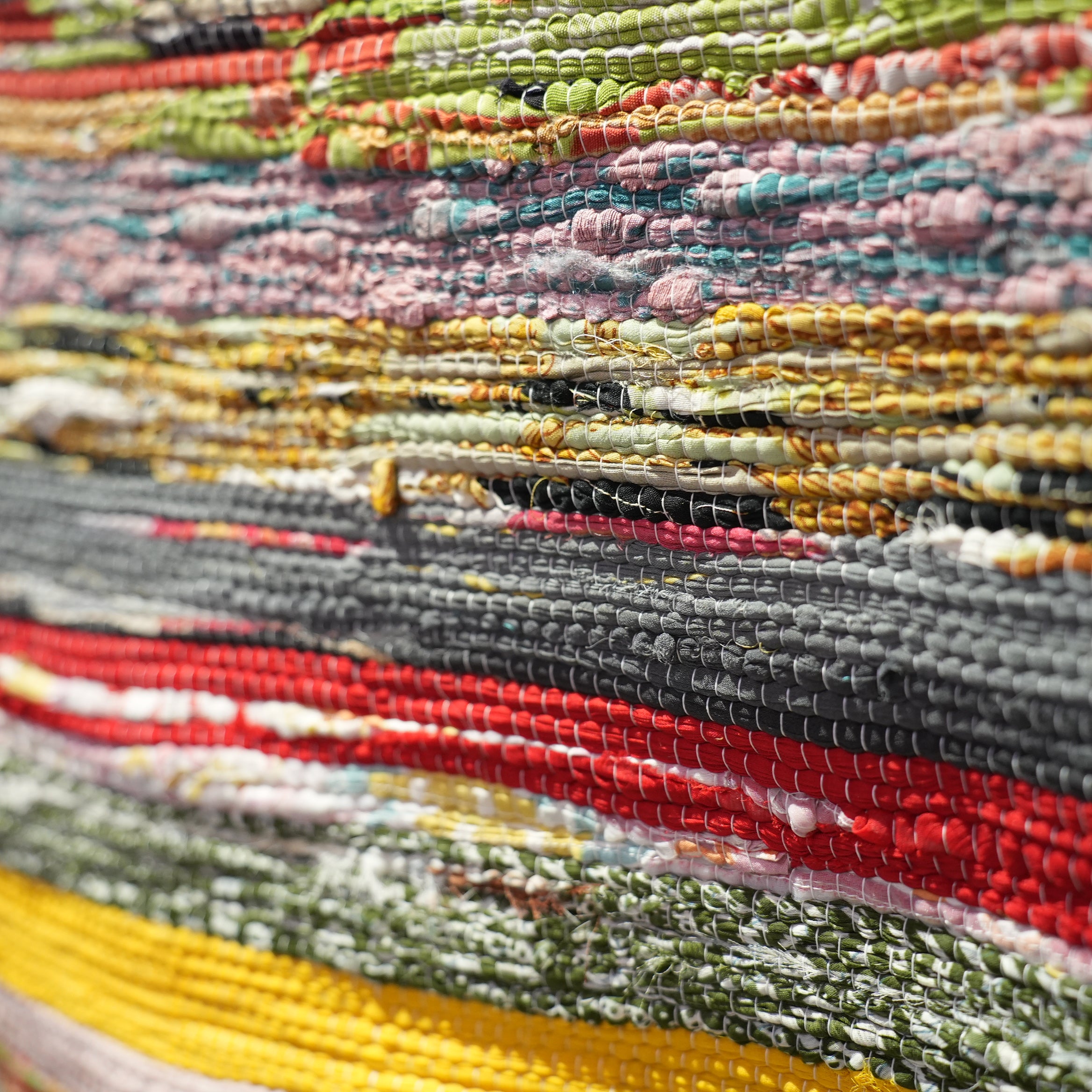 SCRAP FABRIC RUG D
