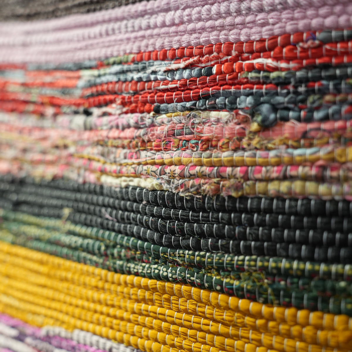 SCRAP FABRIC RUG E