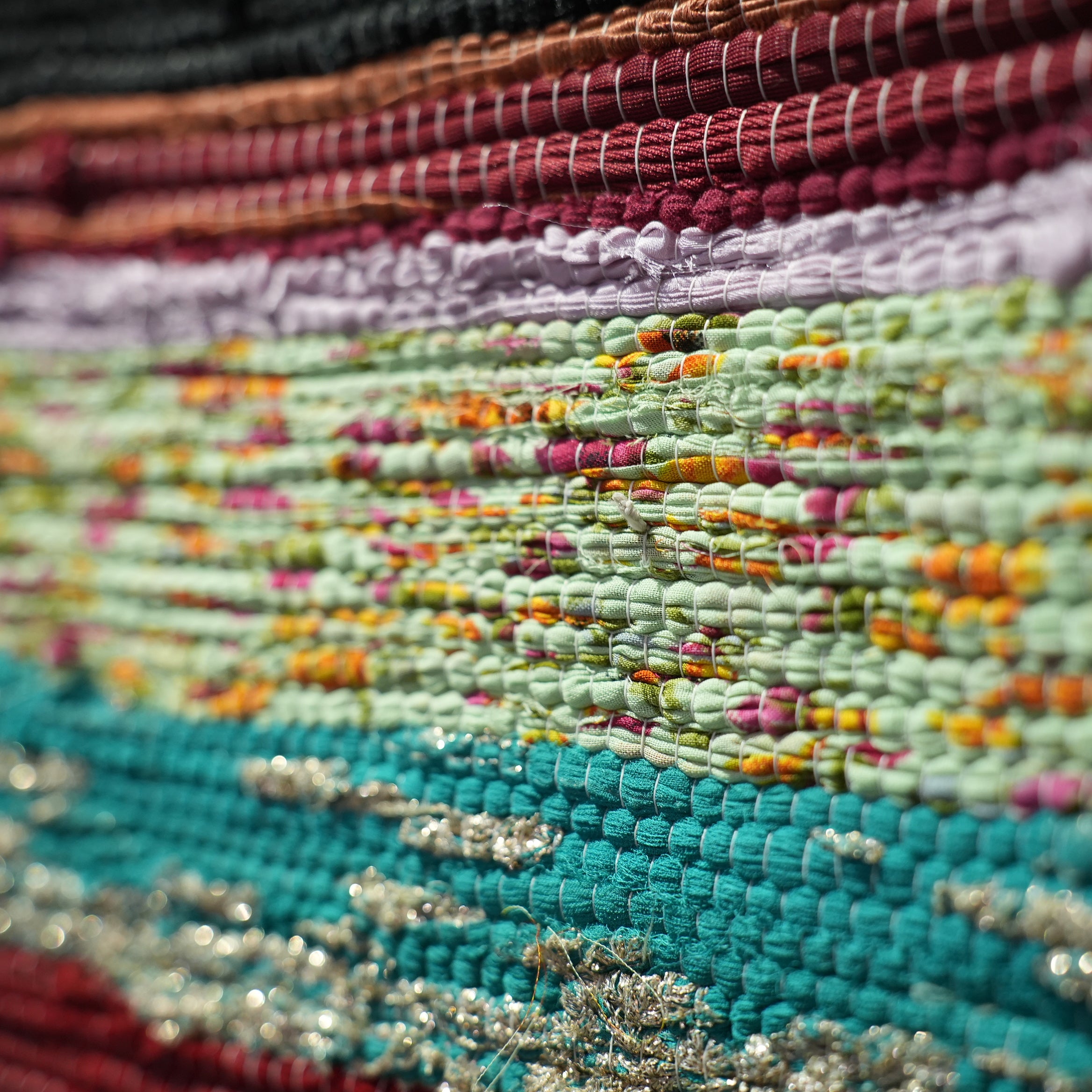 SCRAP FABRIC RUG E