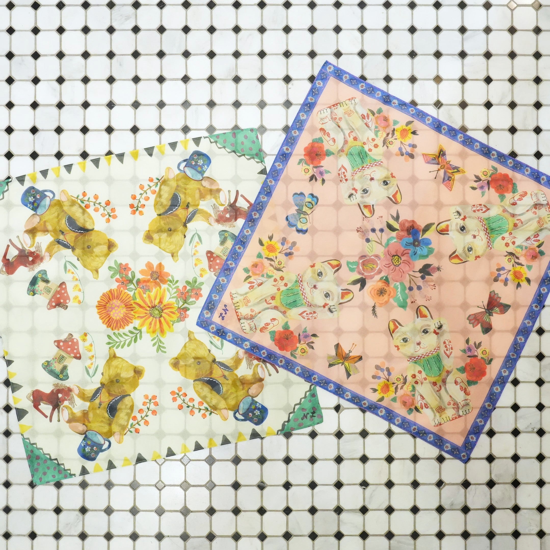 Nathalie Lete Art Handkerchief