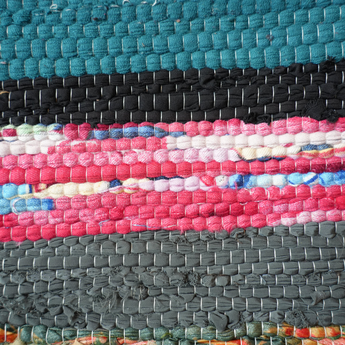SCRAP FABRIC RUG D