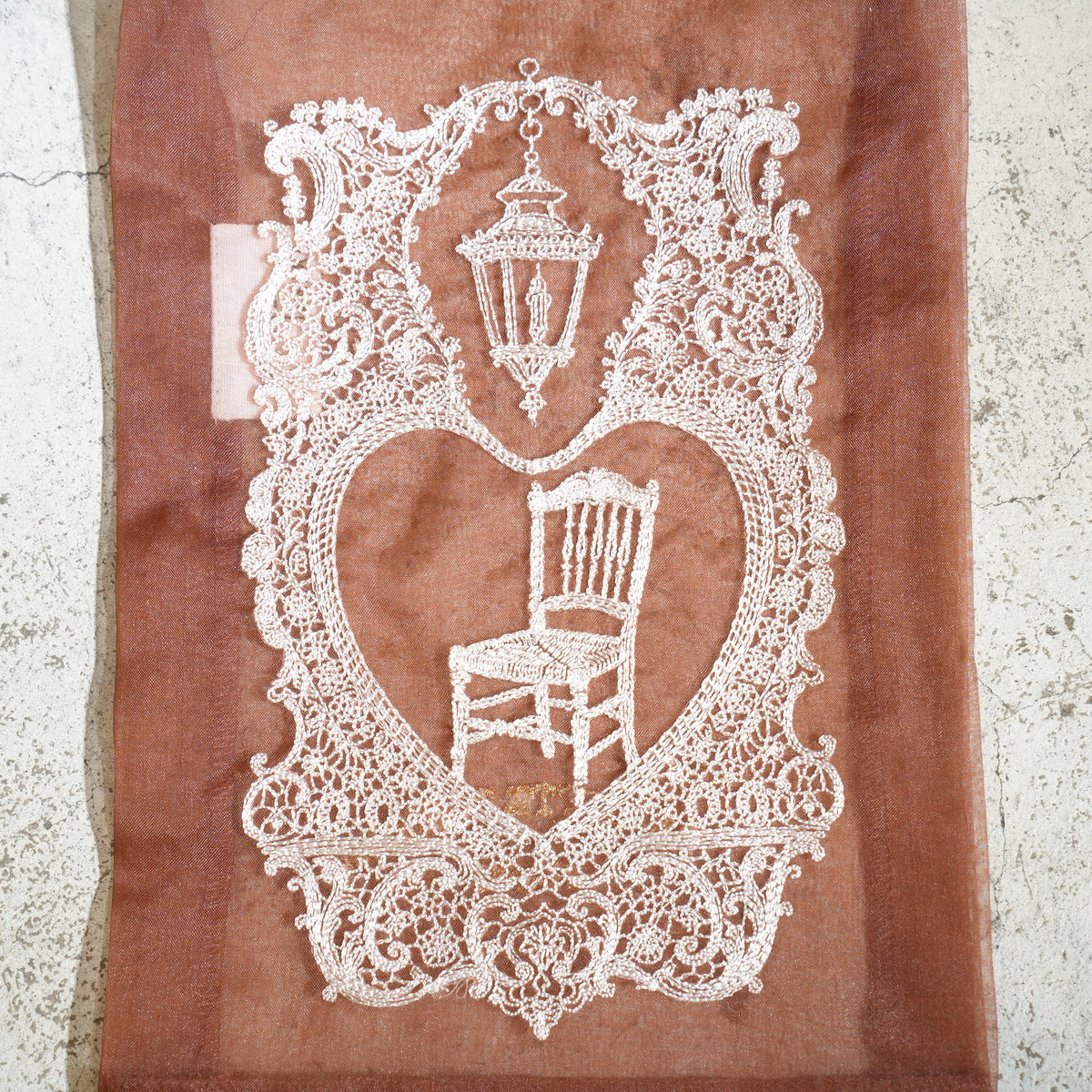 Lace Pouch Chair and Lantern