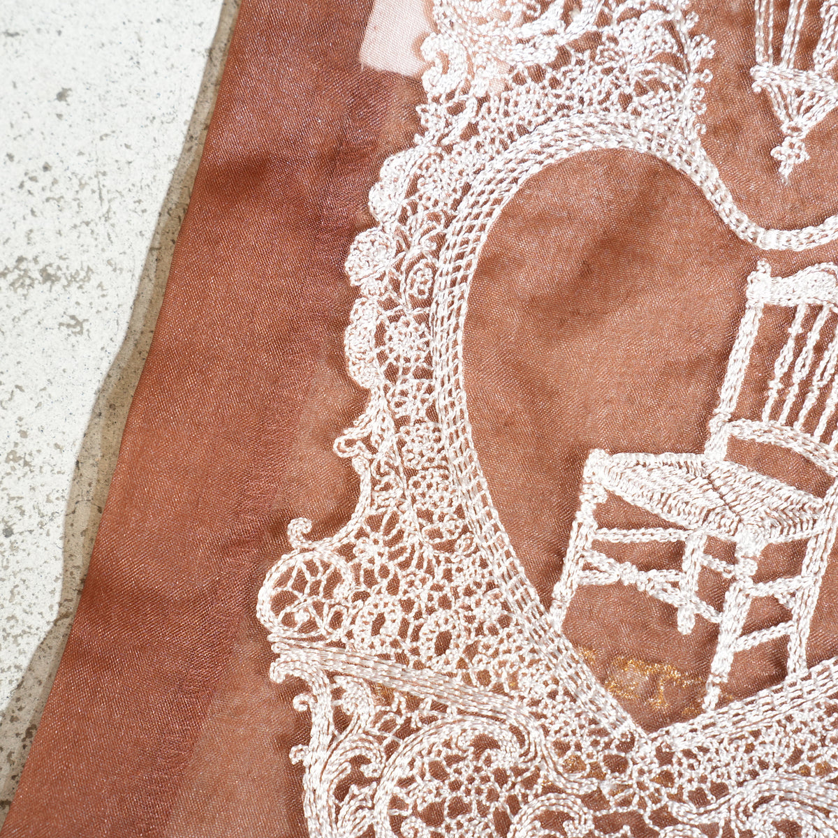 Lace Pouch Chair and Lantern