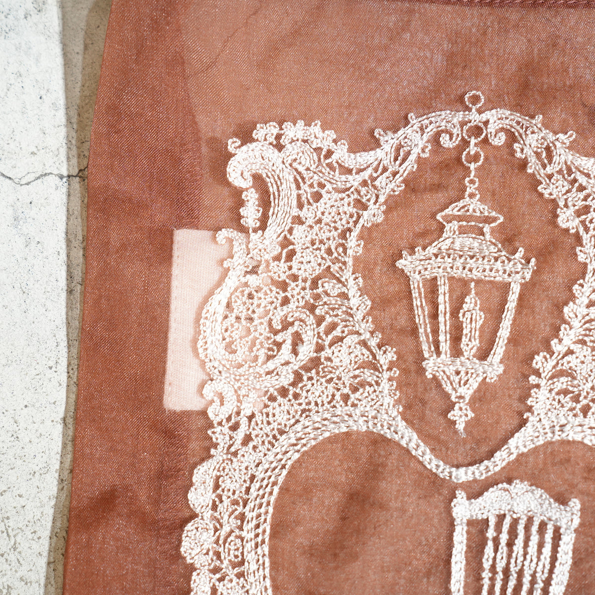 Lace Pouch Chair and Lantern