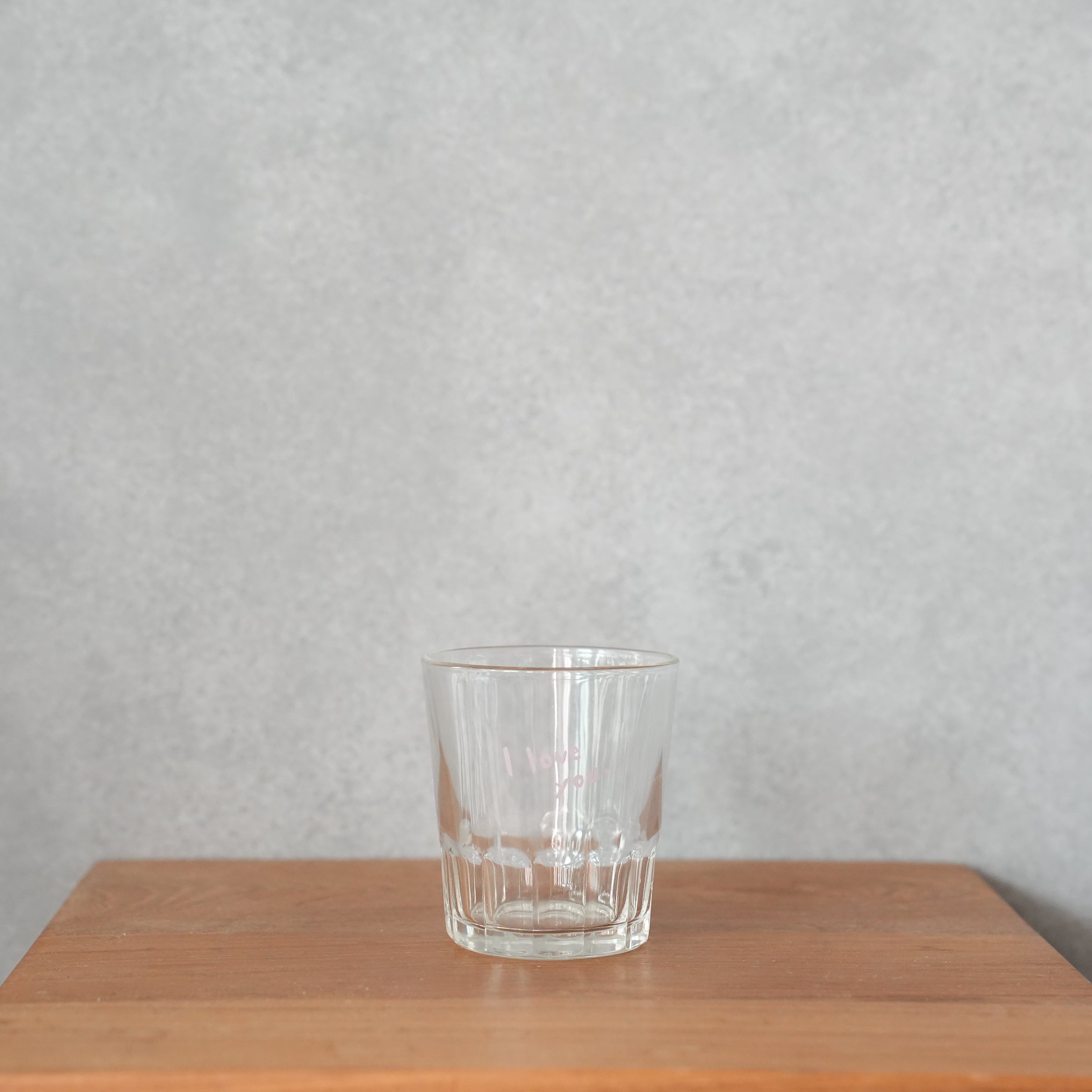 うそみたいなコップ　恋するミニグラス　I love you.