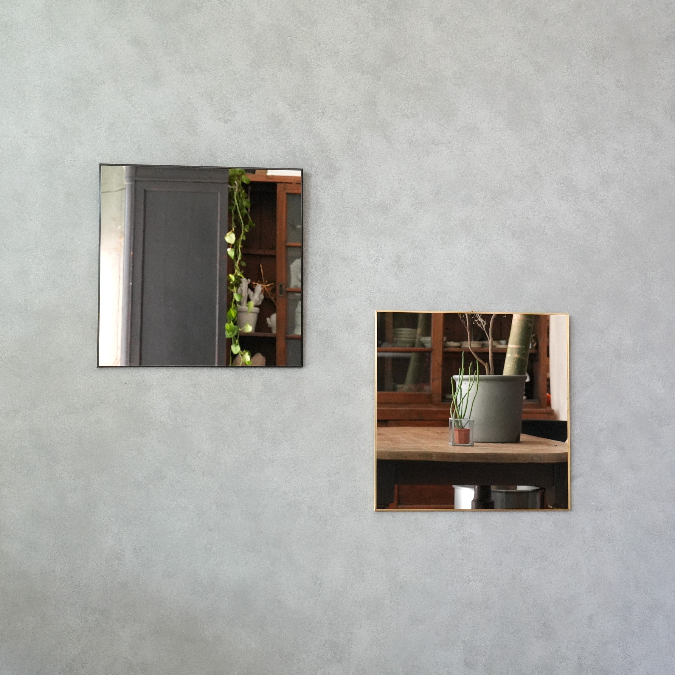 Odier Brass Mirror Square