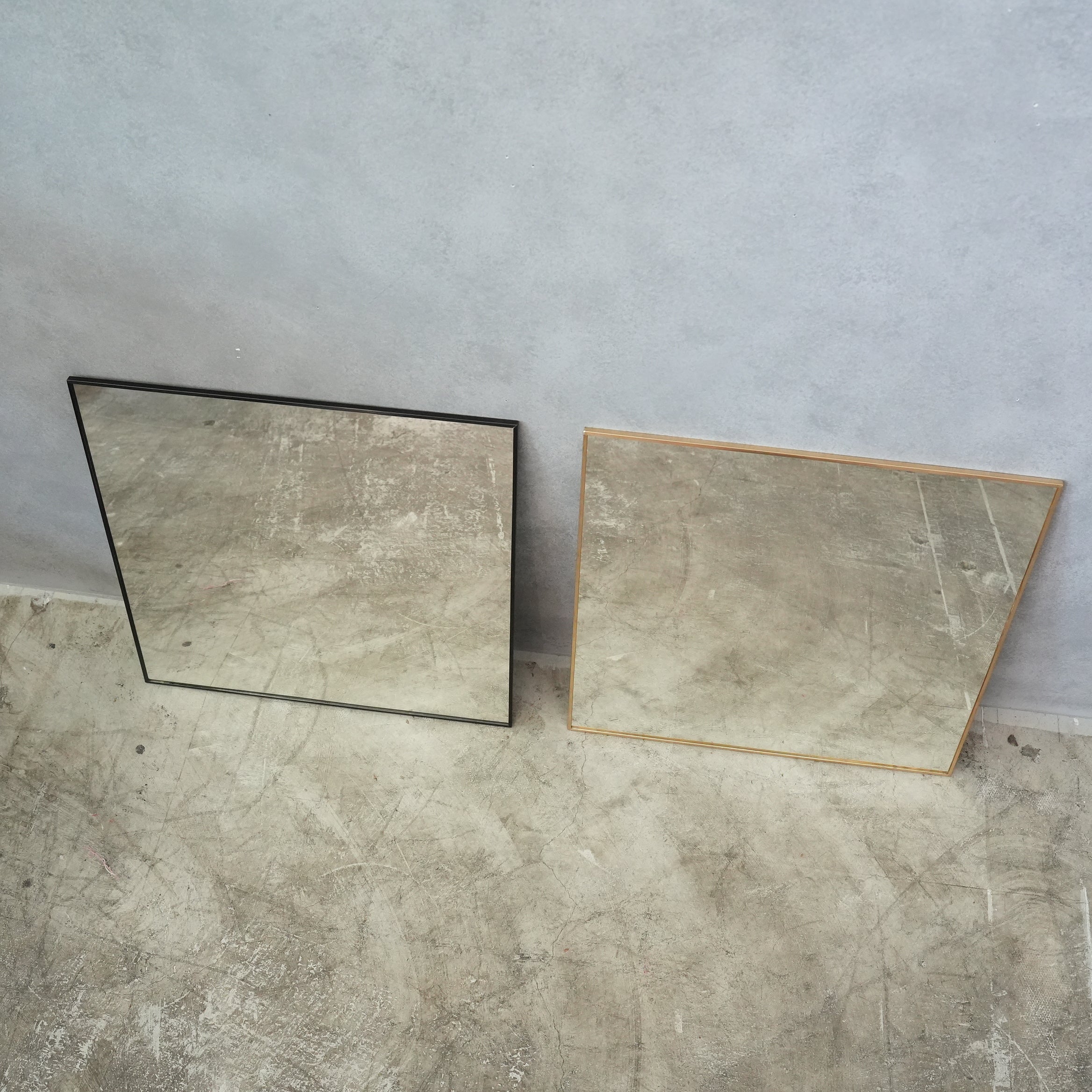Odier Brass Mirror Square