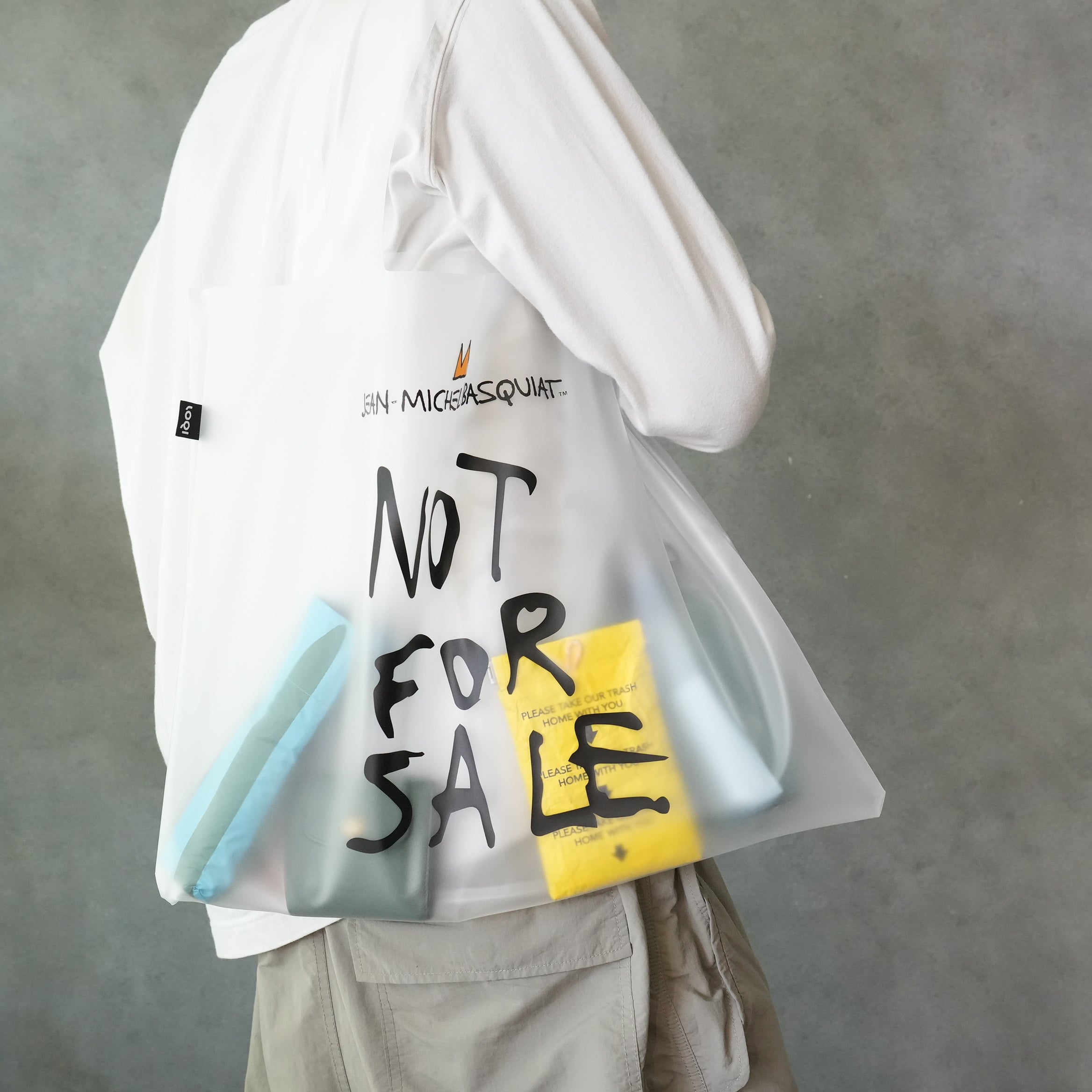 Transparent Milky Bag BASQUIAT