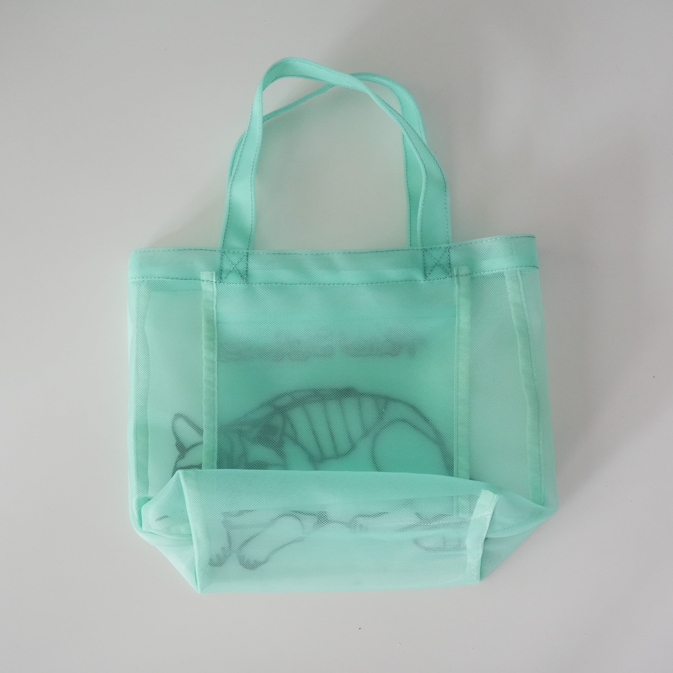 HAyU Embroidered Mesh Mini Tote