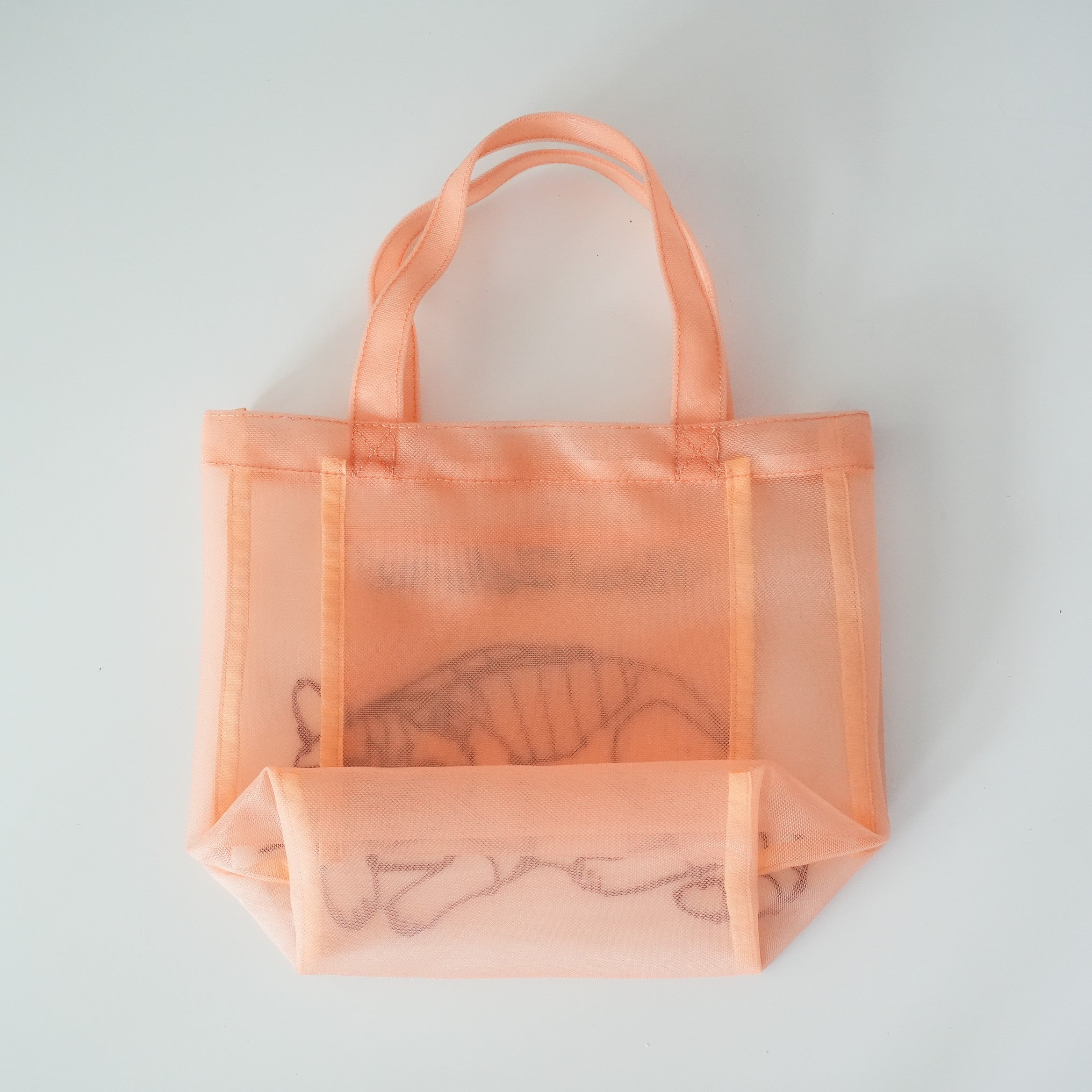 HAyU Embroidered Mesh Mini Tote