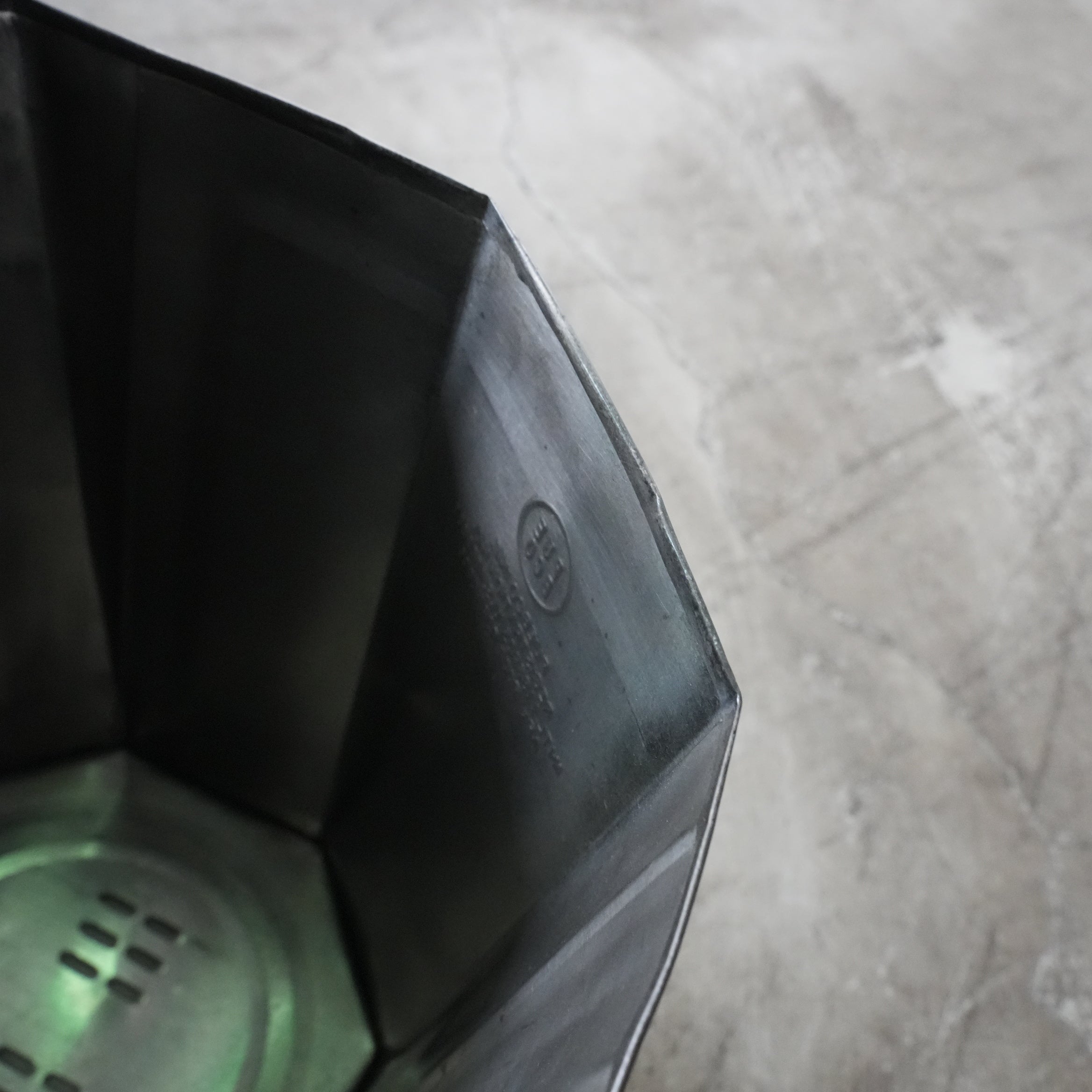 RECYCLE STEEL TRASH CAN　Octagon