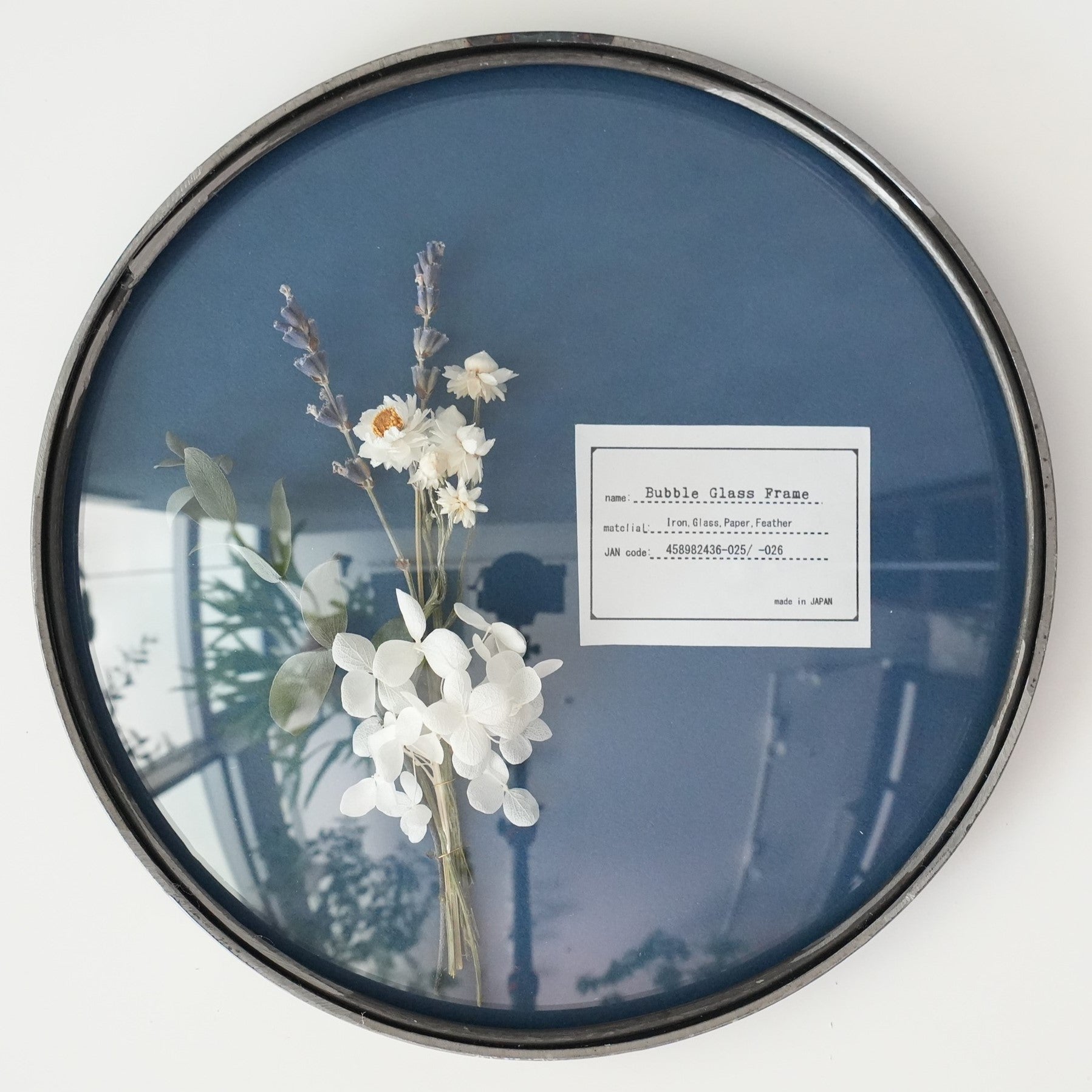Bubble Glass Frame L White