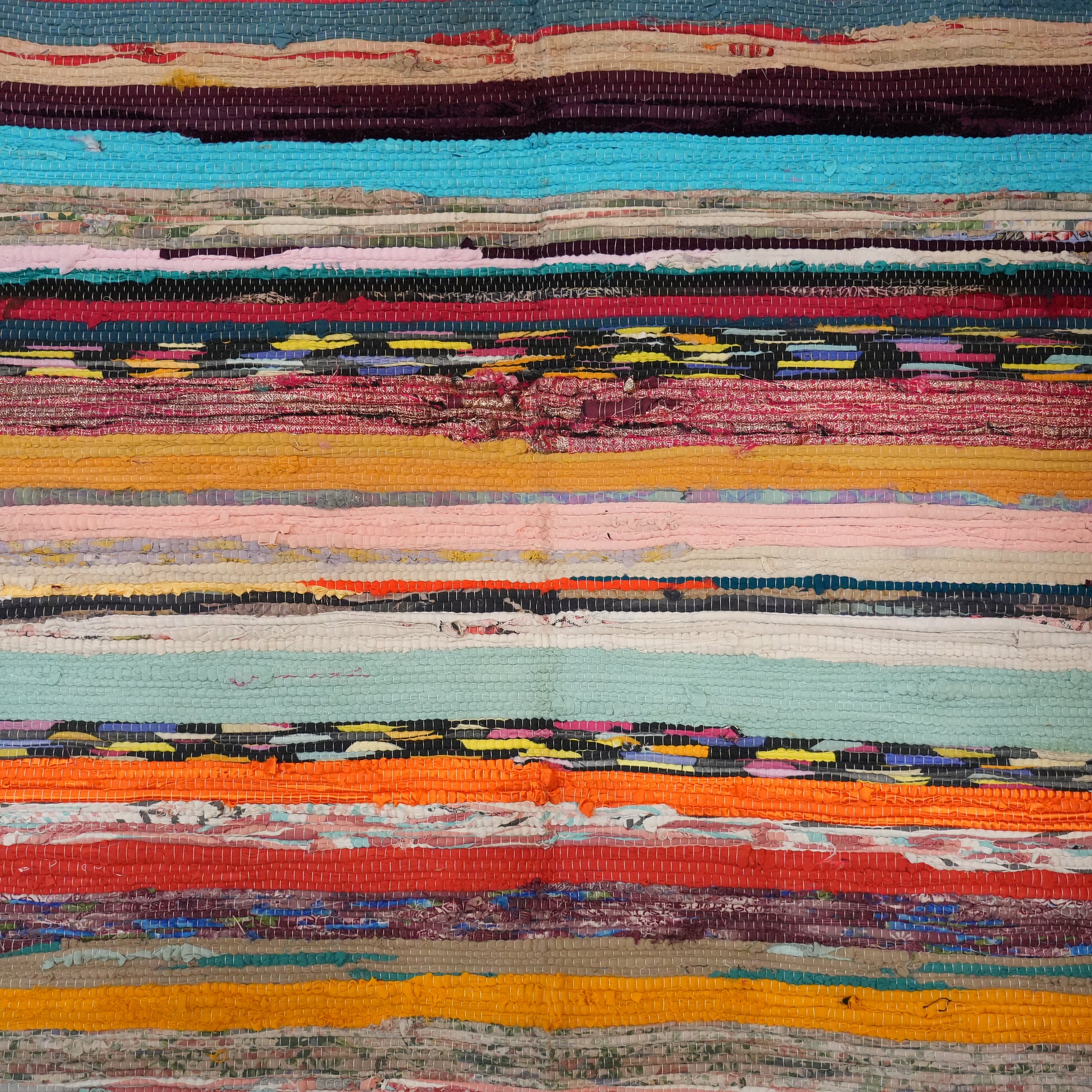 SCRAP FABRIC RUG E