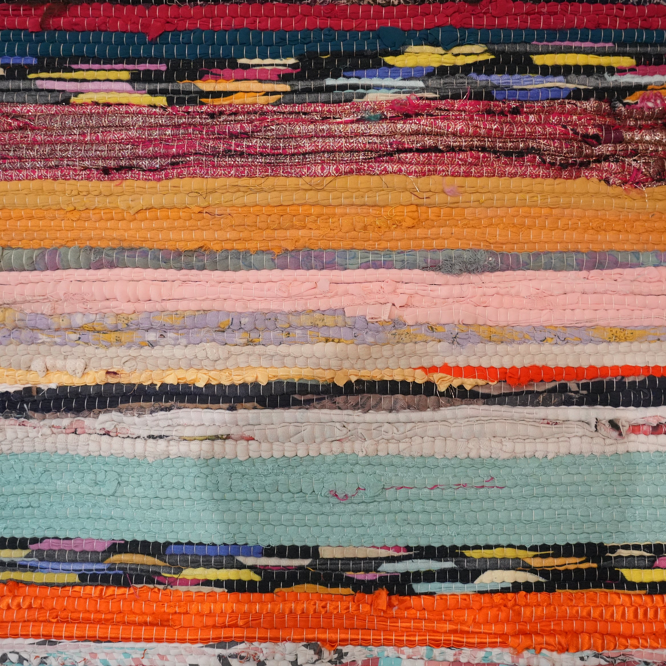 SCRAP FABRIC RUG E