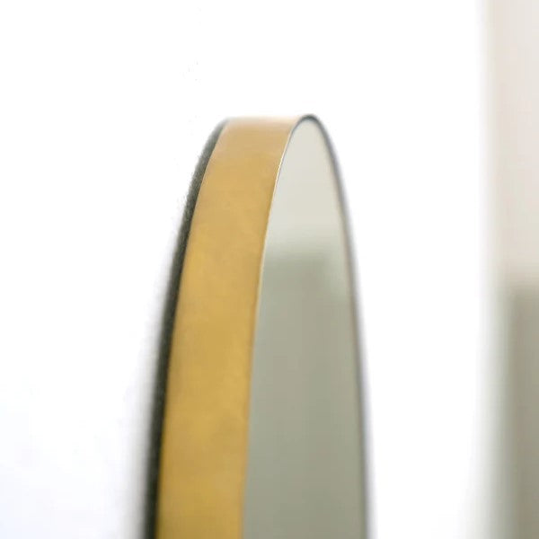 Brass round mirror 320