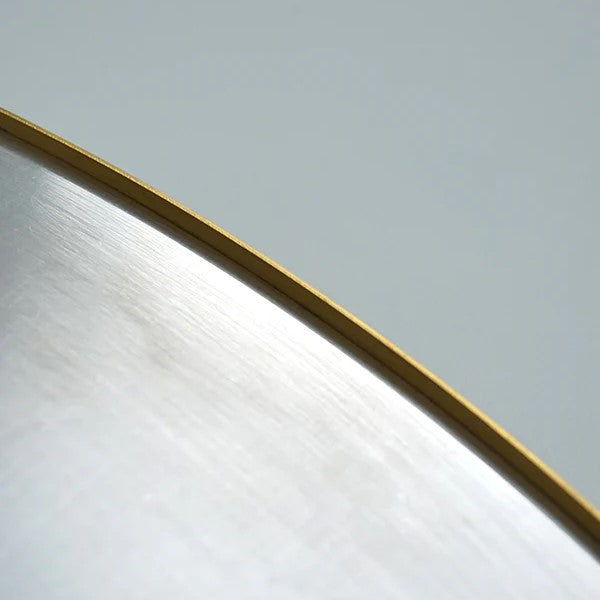 Brass round mirror 320